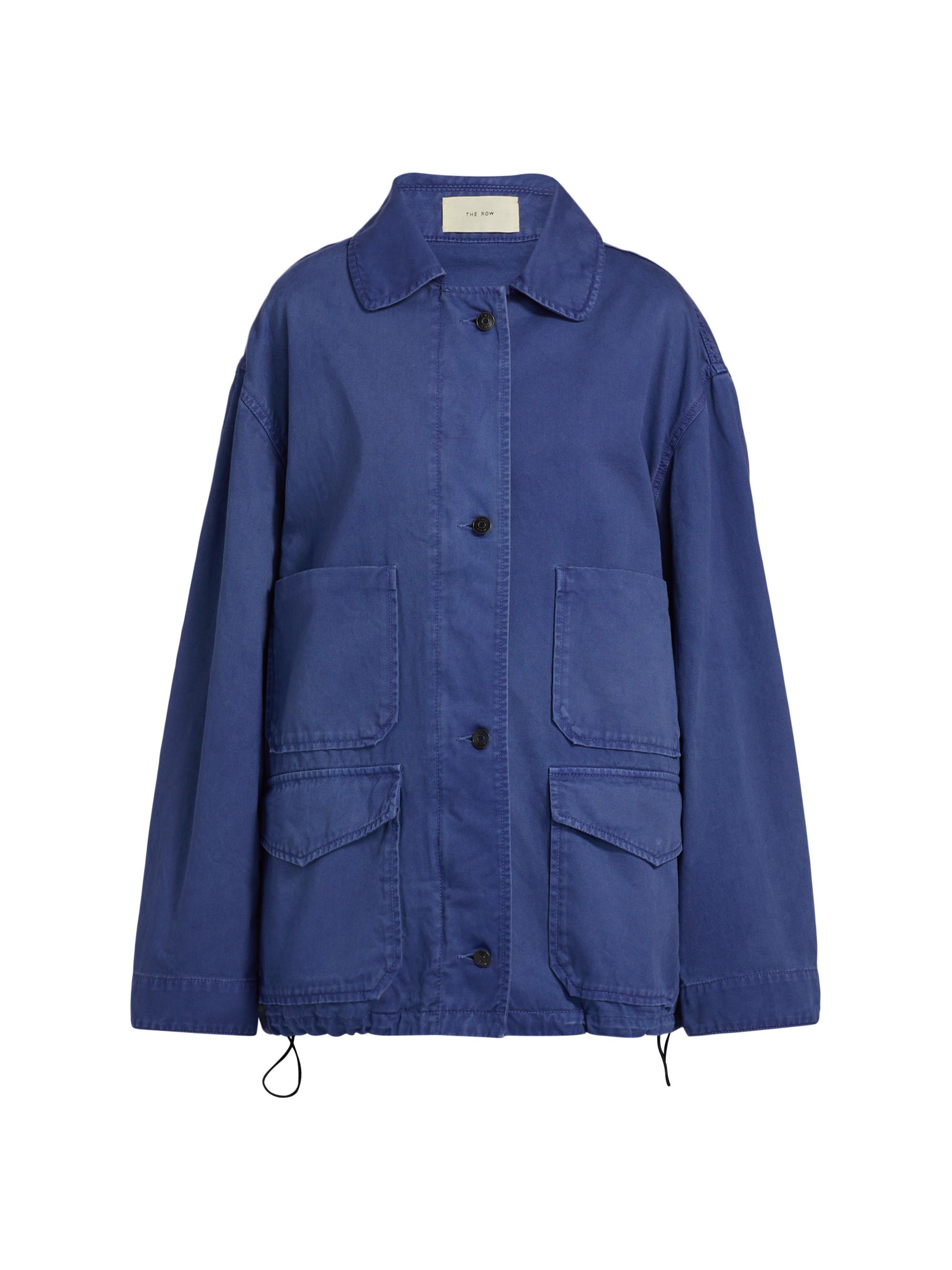 The Row Women's Jolene Cotton Shacket - Celtic Blue