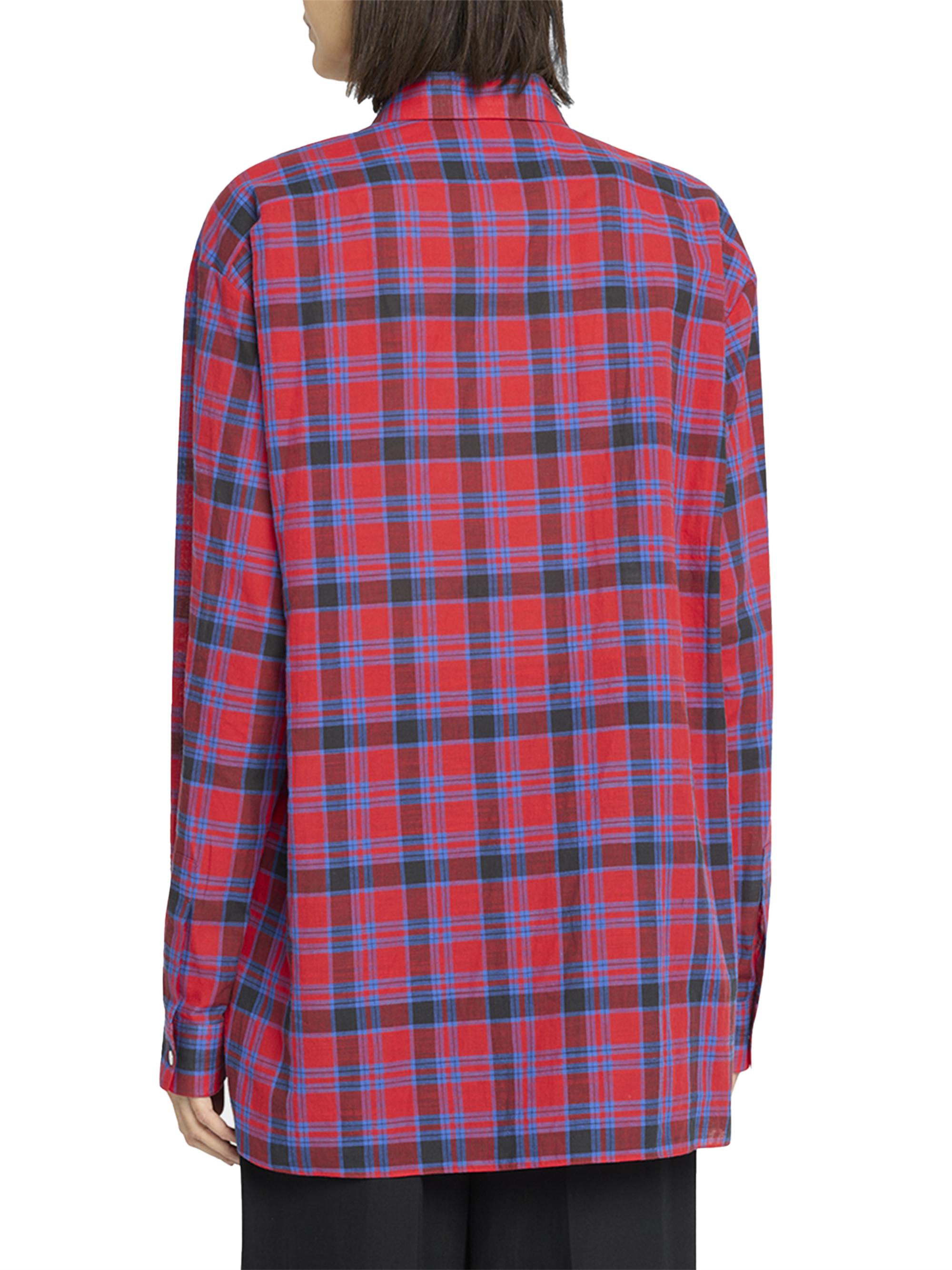 The Row Nesson Plaid Cotton Button-Front Shirt | Saks Fifth Avenue