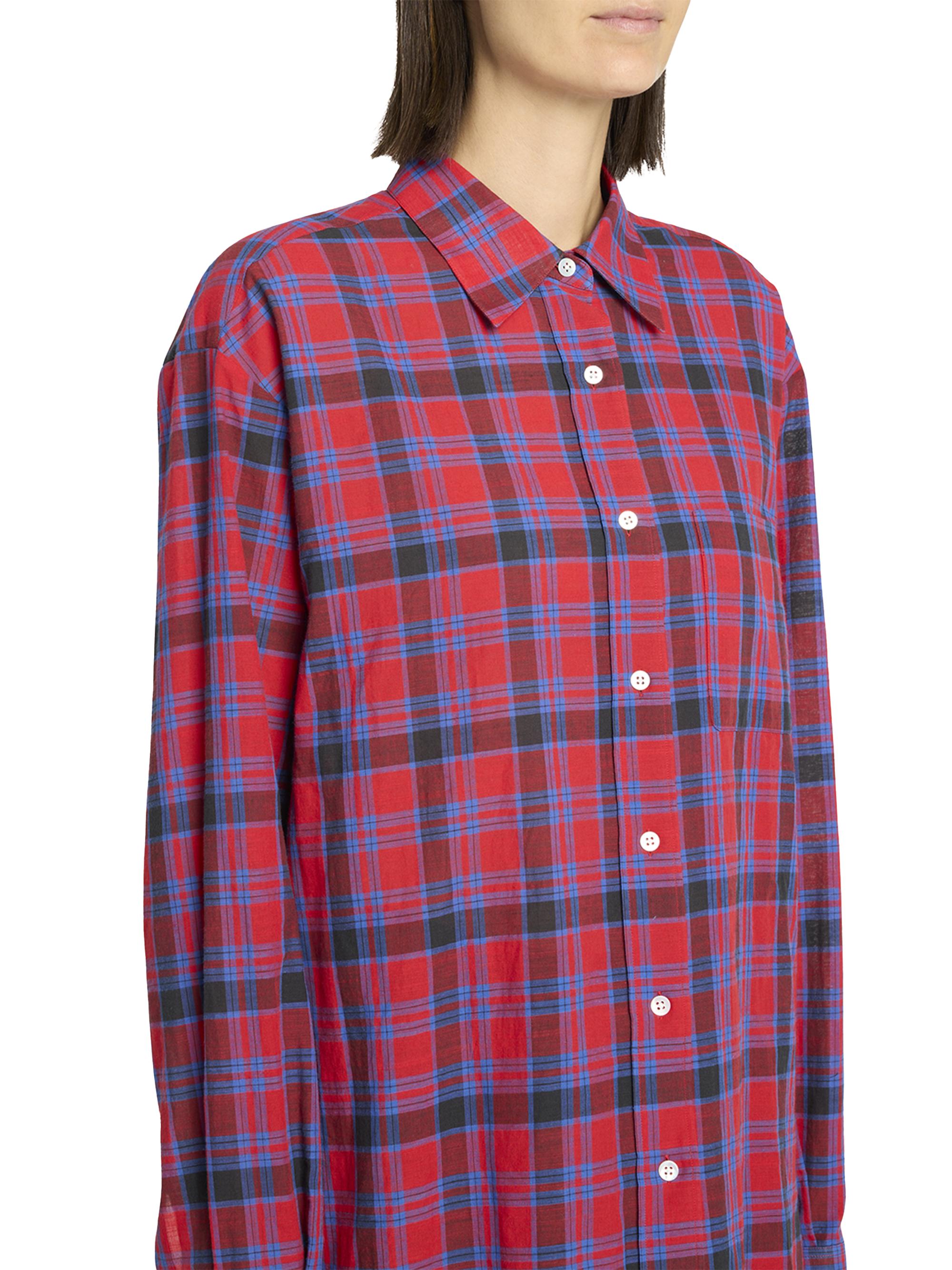 The Row Nesson Plaid Cotton Button-Front Shirt | Saks Fifth Avenue