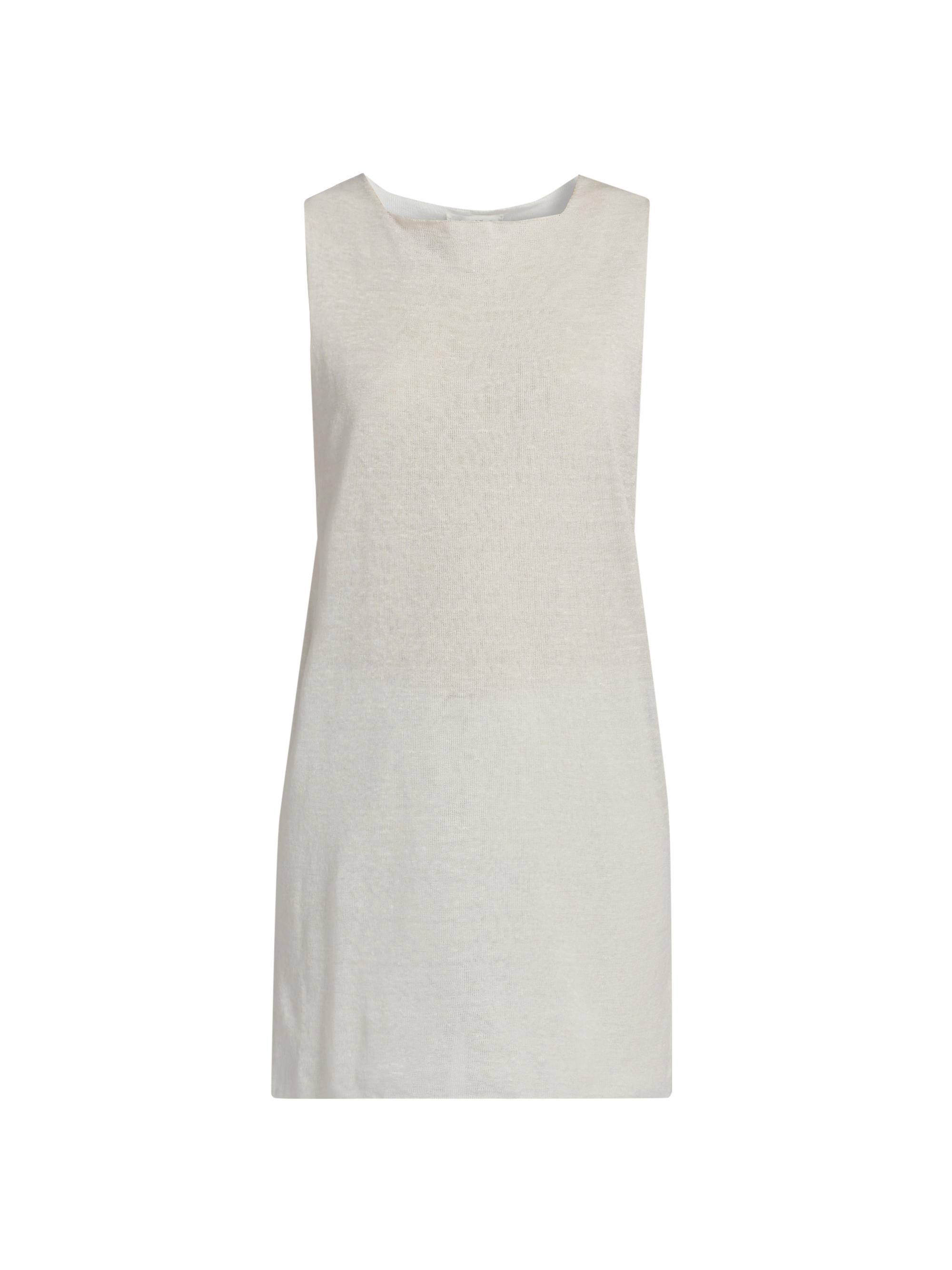 The Row Women's Jaylen Linen-Blend Longline Top - White
