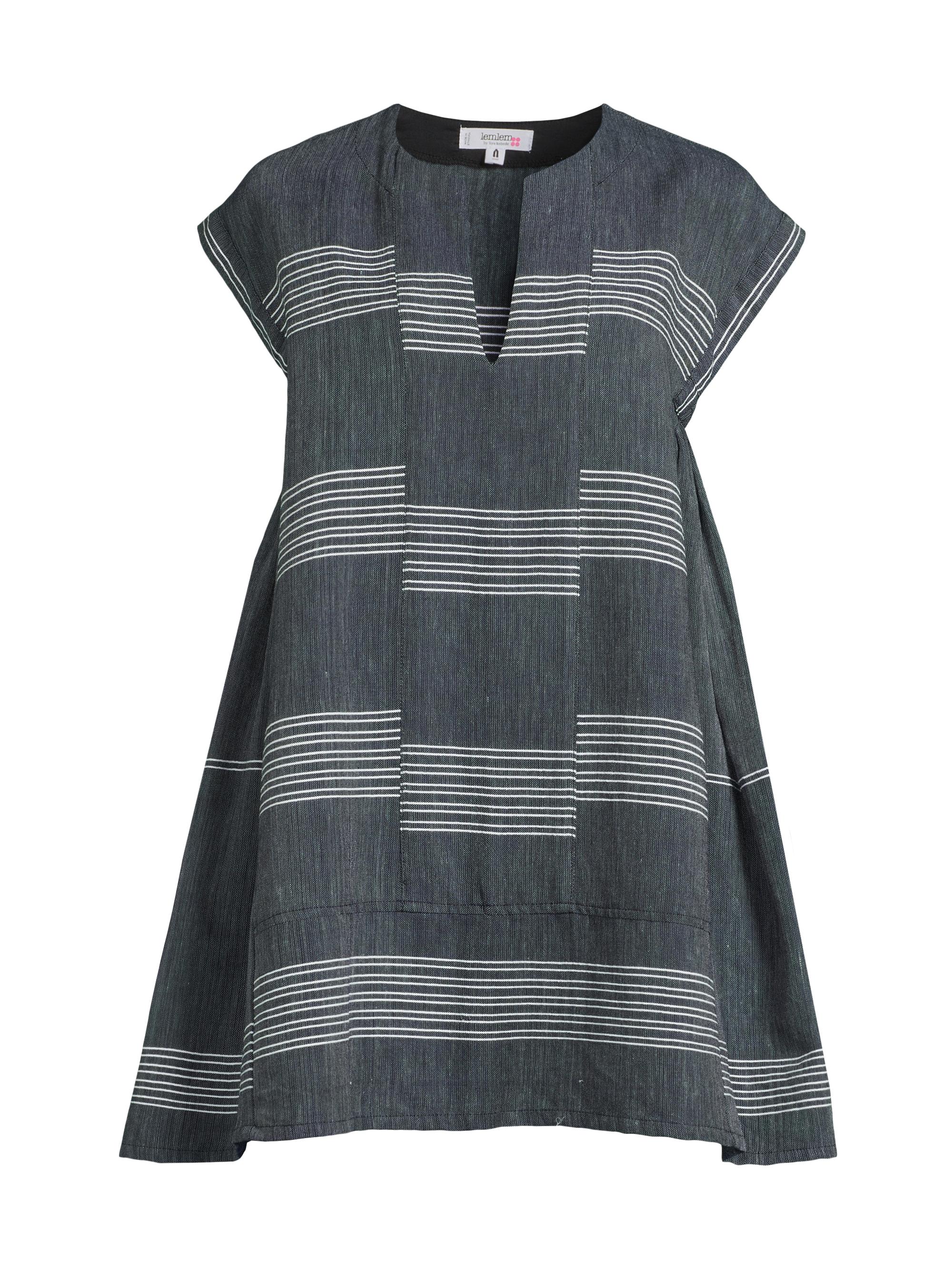 lemlem Women's Elina Cotton Caftan - Mari Navy