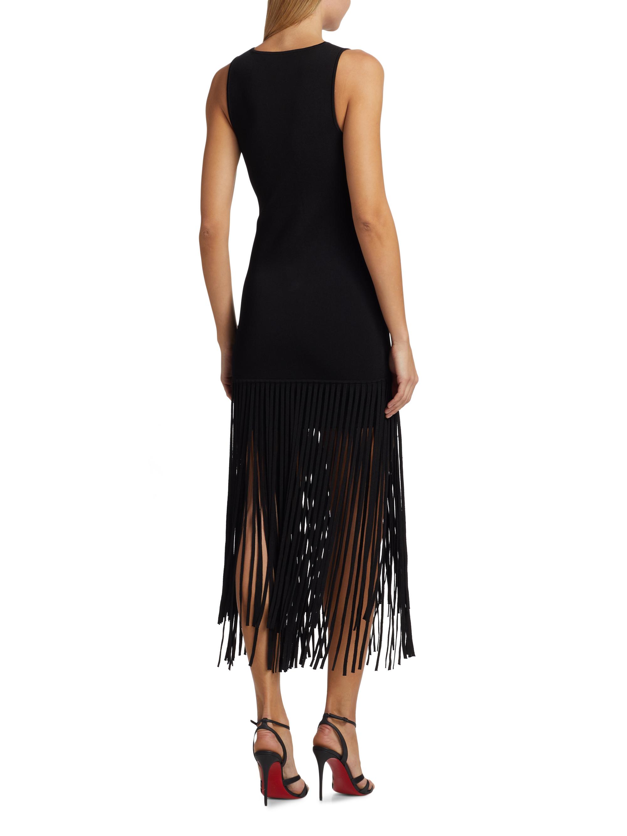 knee length dresses for ladies Fringe Midi Dress main image 1