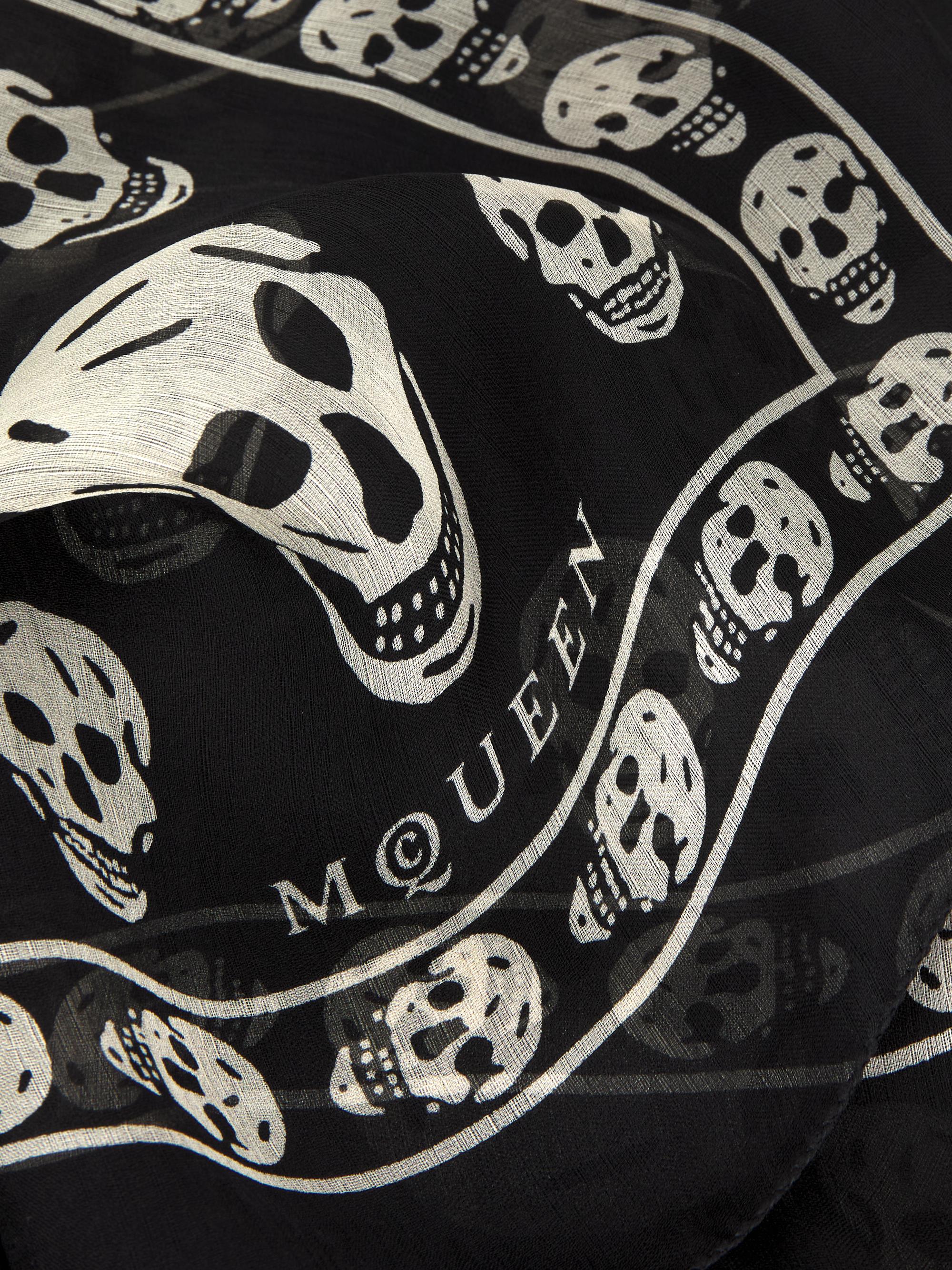 McQueen Silk Skull Scarf | Saks Fifth Avenue