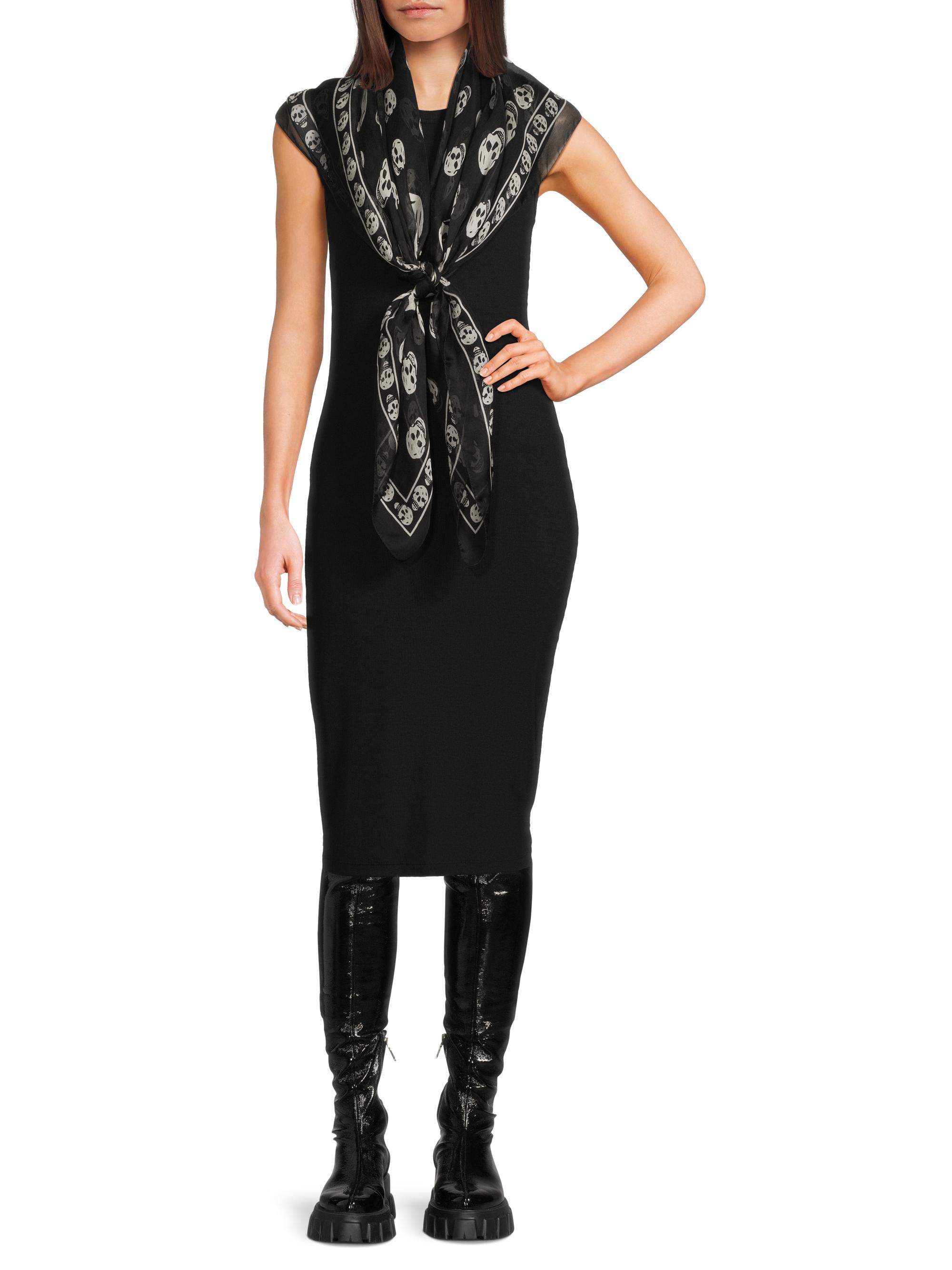 McQueen Silk Skull Scarf | Saks Fifth Avenue
