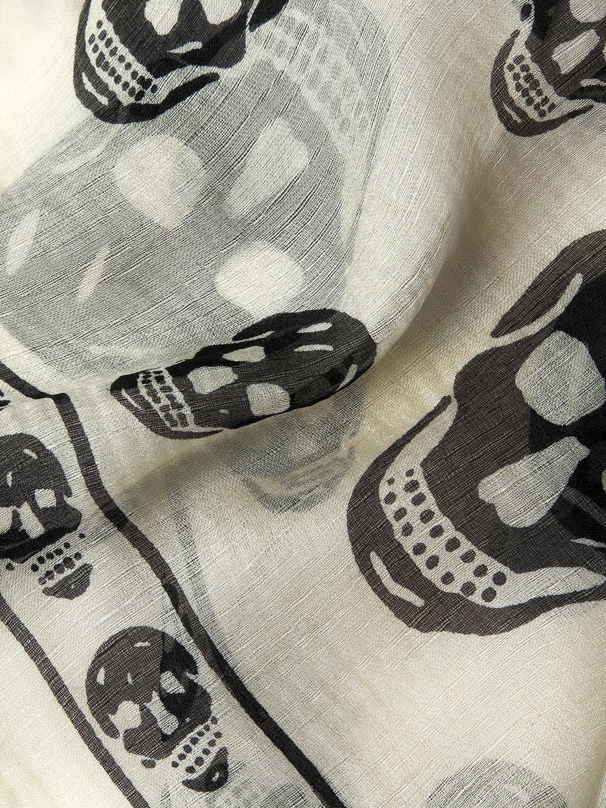 McQueen Silk Skull Scarf | Saks Fifth Avenue