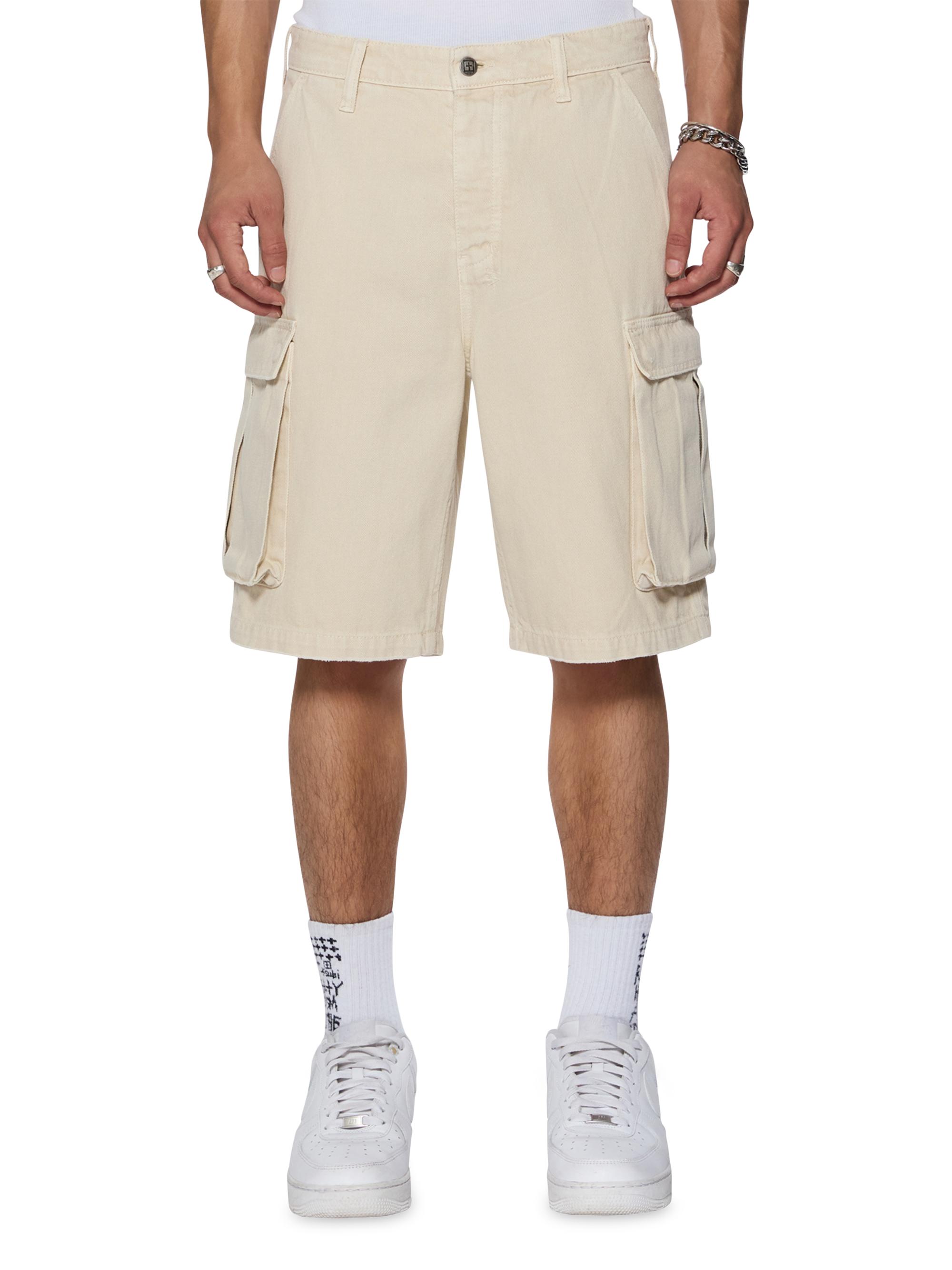 Ksubi Men's Fugitive Cotton Twill Cargo Shorts - Tan