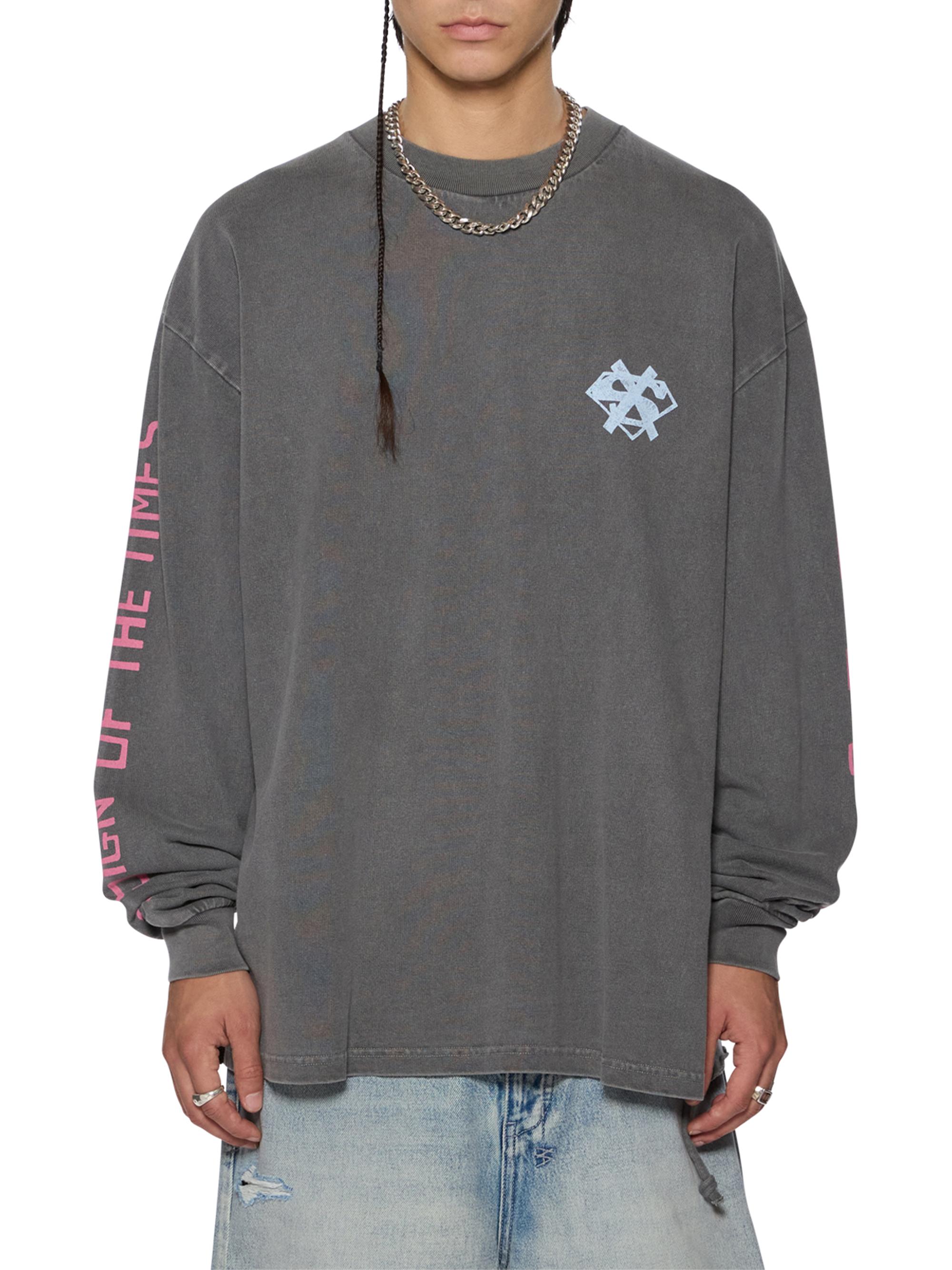 Ksubi Men's The Sign Oversized T-Shirt - Charcoal