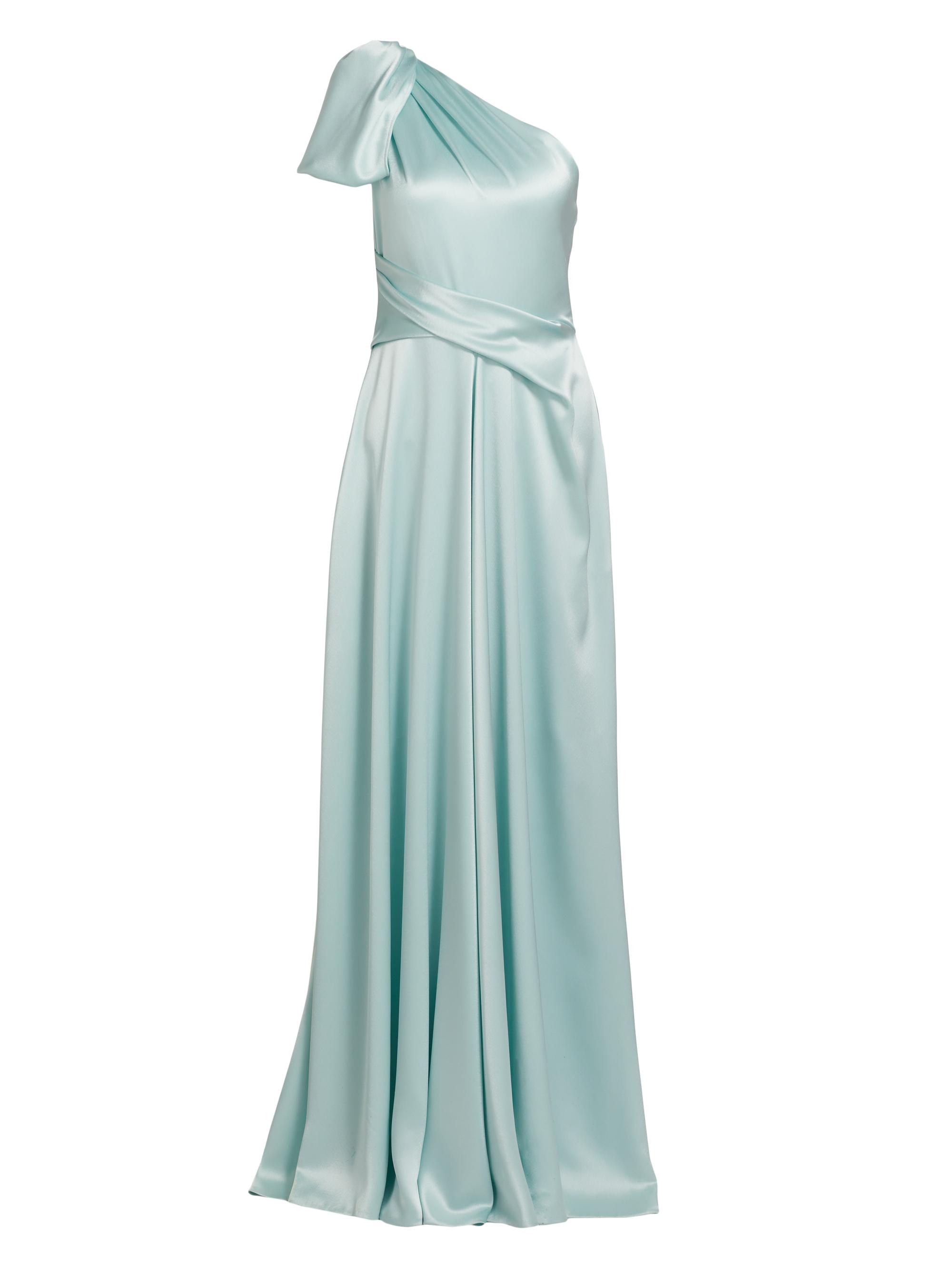 Talbot Runhof Women's Satin One-Shoulder Gown - Azur