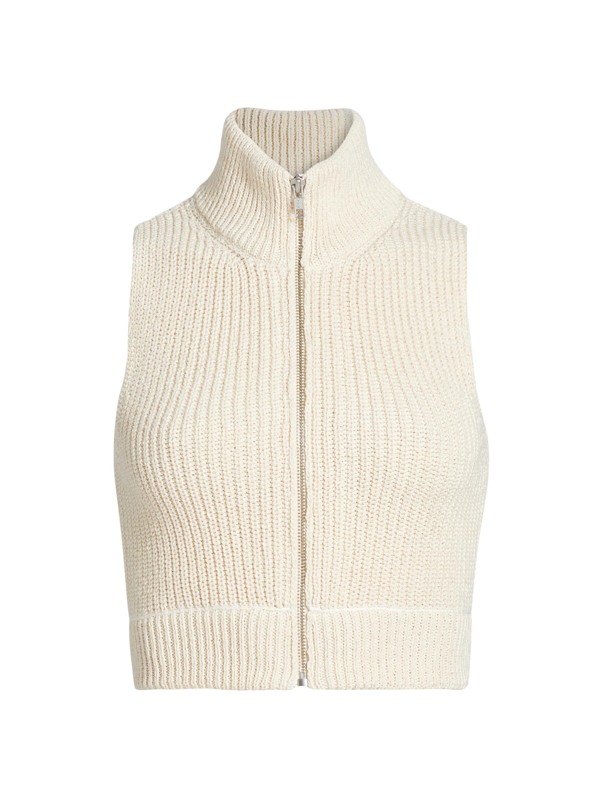 mm6ベスト MM6 Maison Margiela Knit Zip-Up Vest | Saks Fifth Avenue