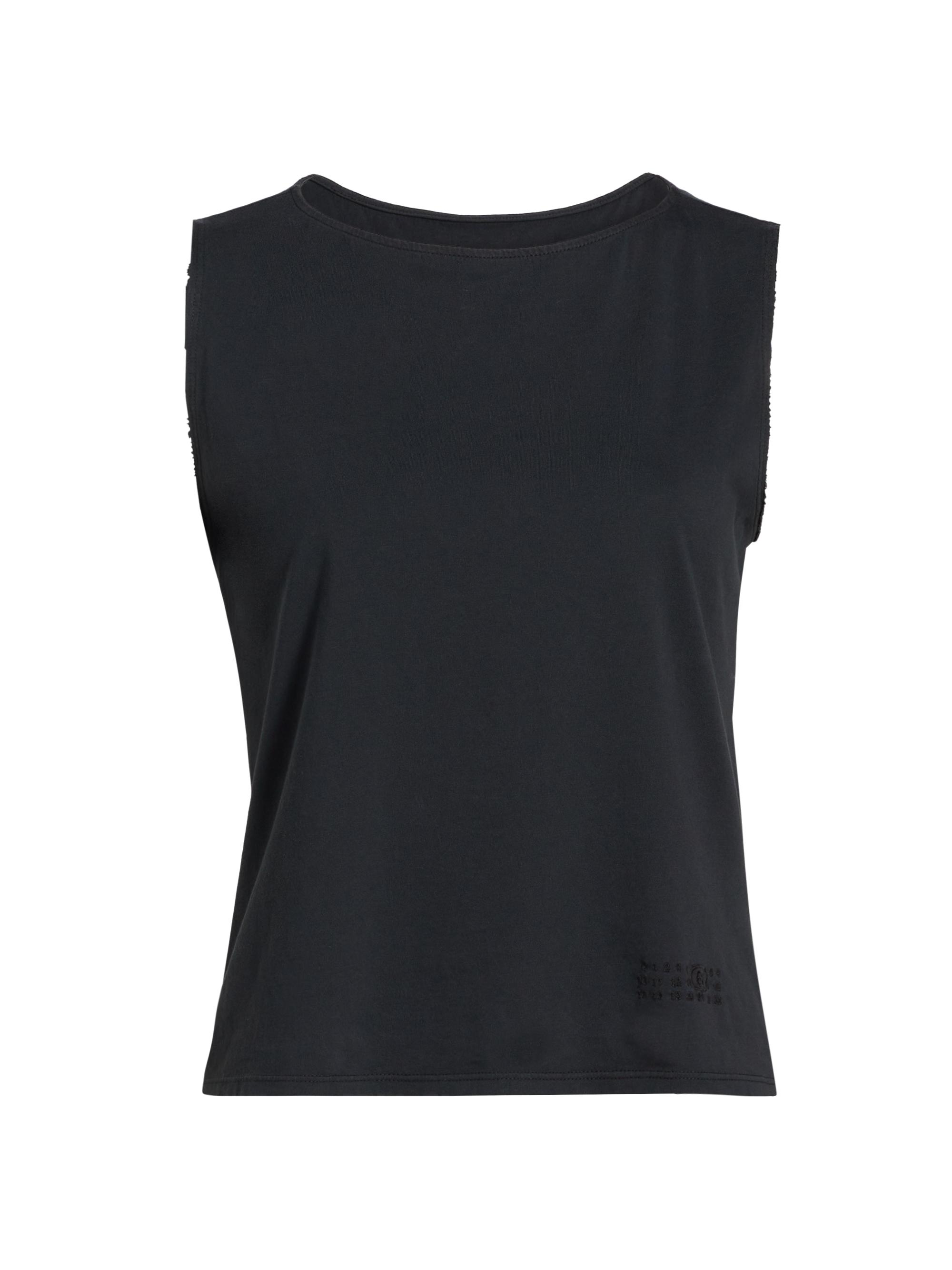 MM6 Maison Margiela Women's Boatneck Tank Top - Black