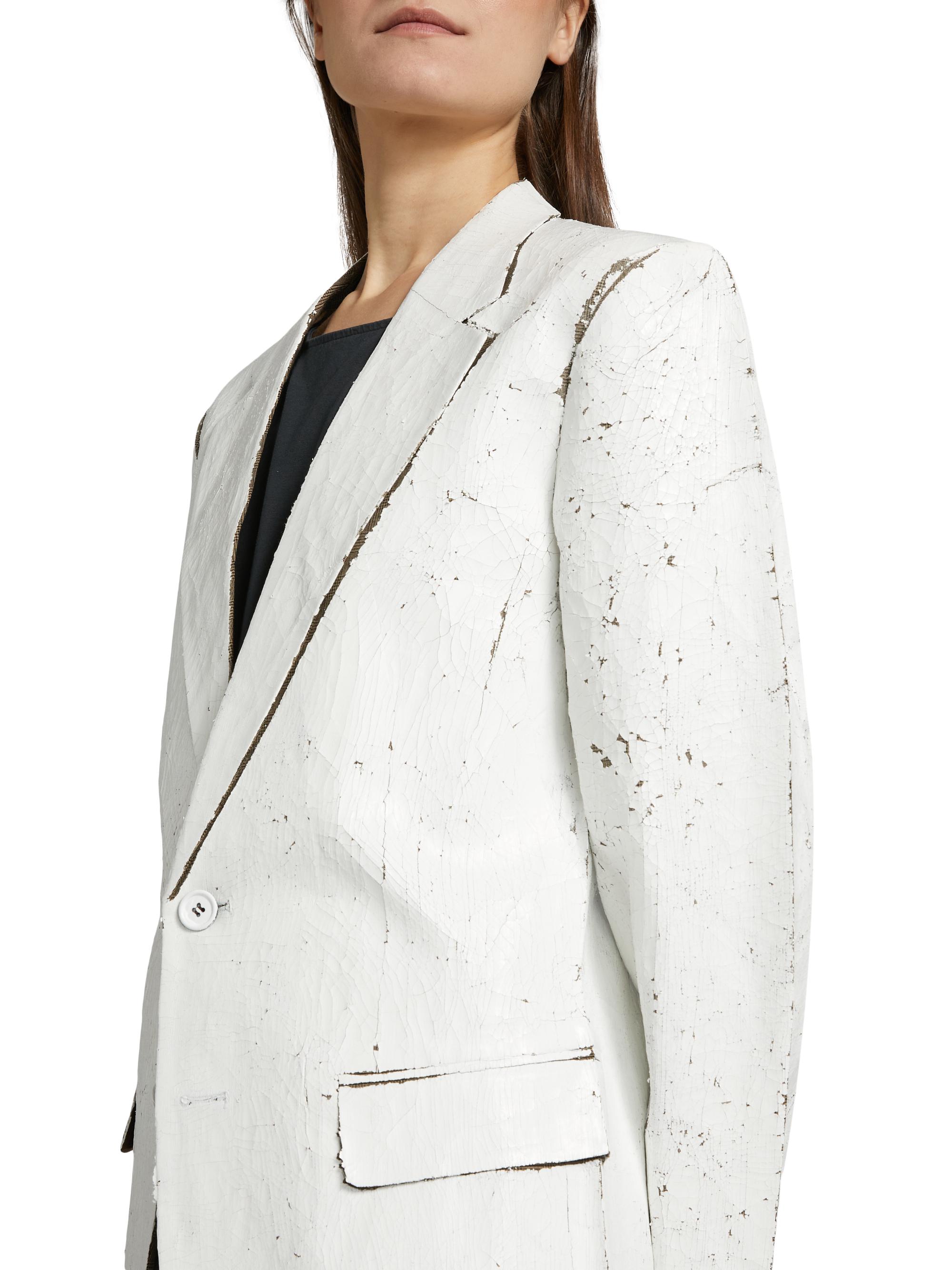 MM6 Maison Margiela Crackled Single-Breasted Jacket | Saks