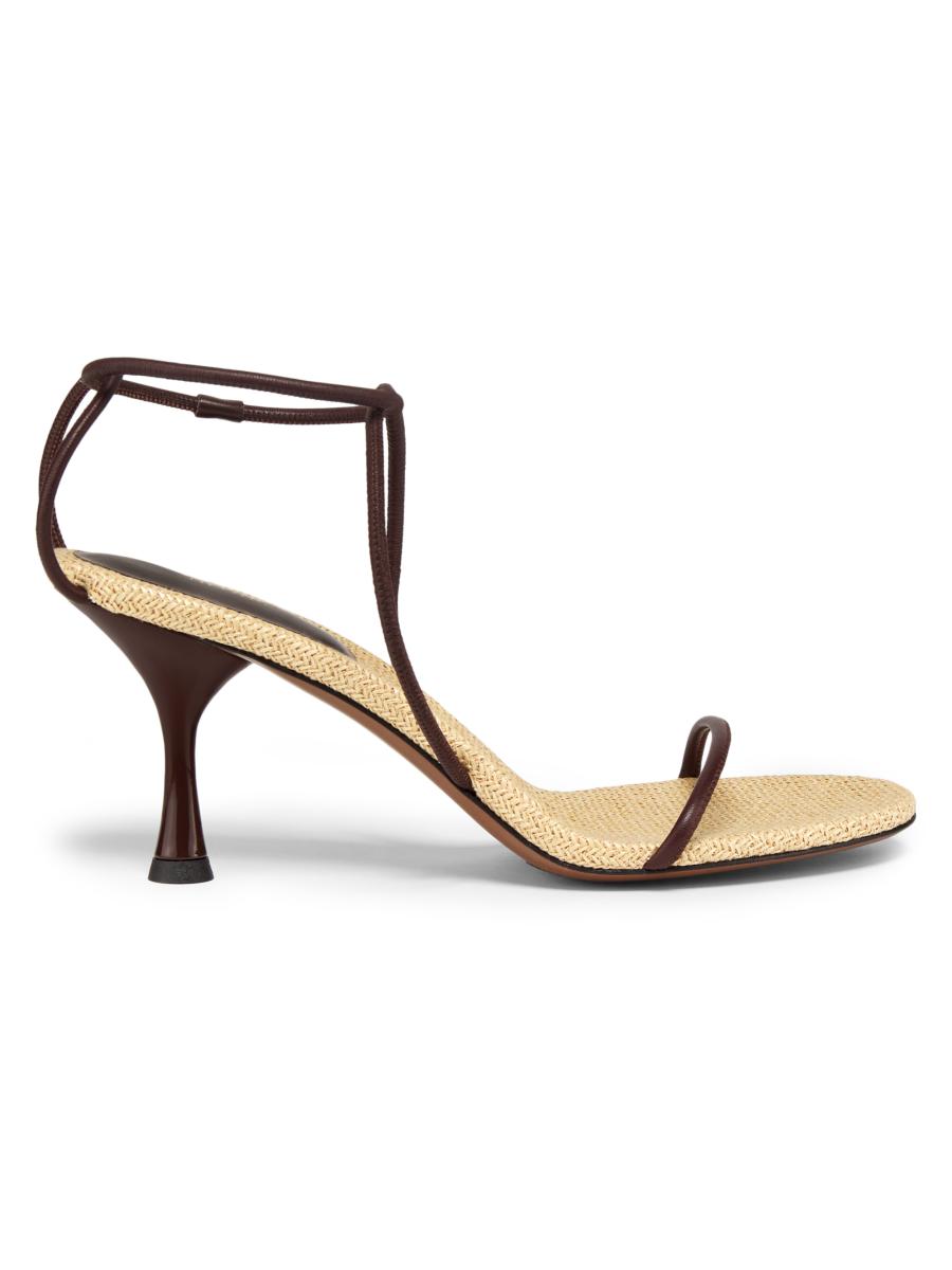 サンダル・ミュール NEOUS Two-Tone Leather Merga Sandals Neous Merga Leather Heeled Sandals - UK 3 | Coggles