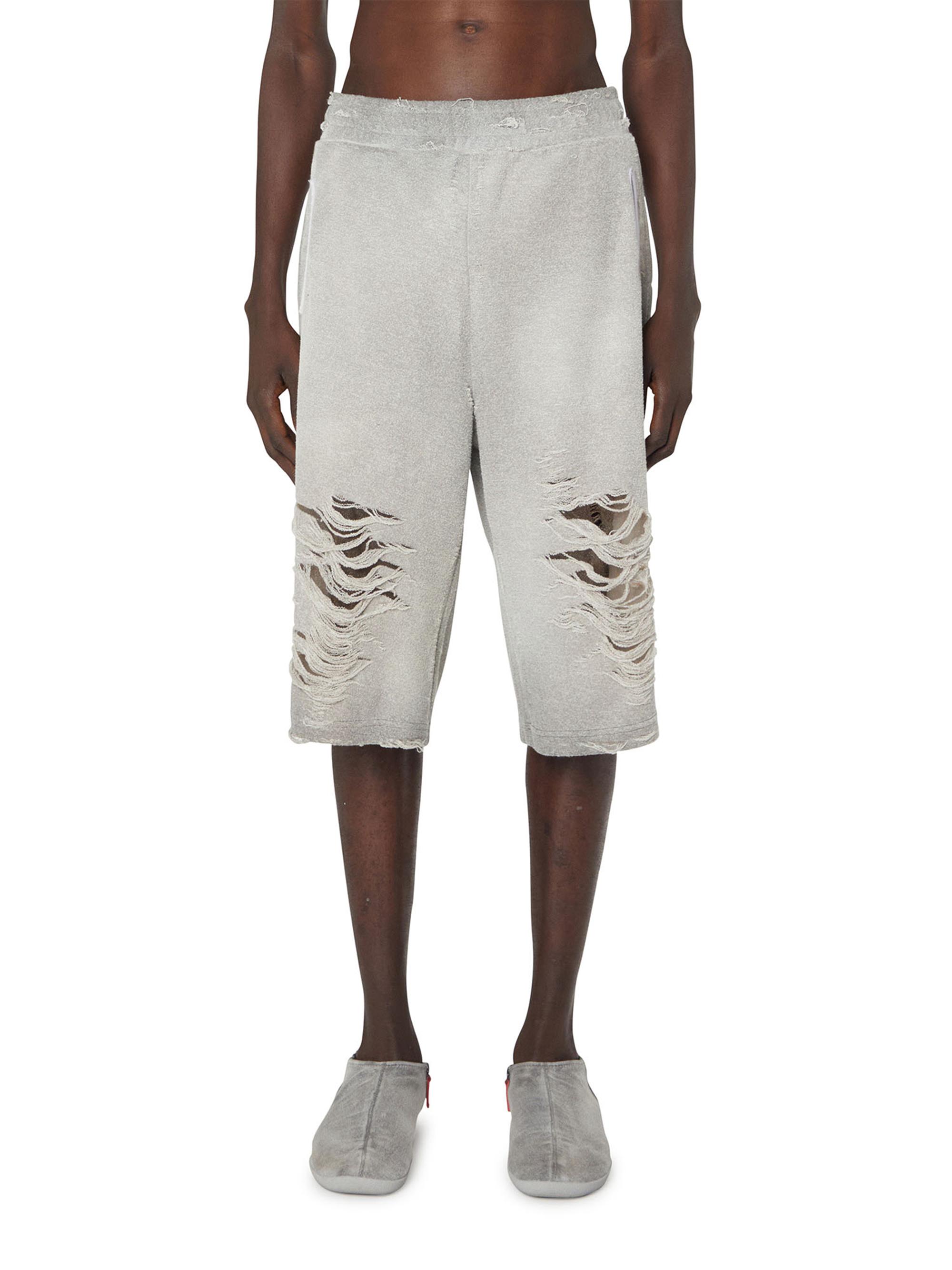 Diesel Men's Long Perc Sweatshorts - Light Grey