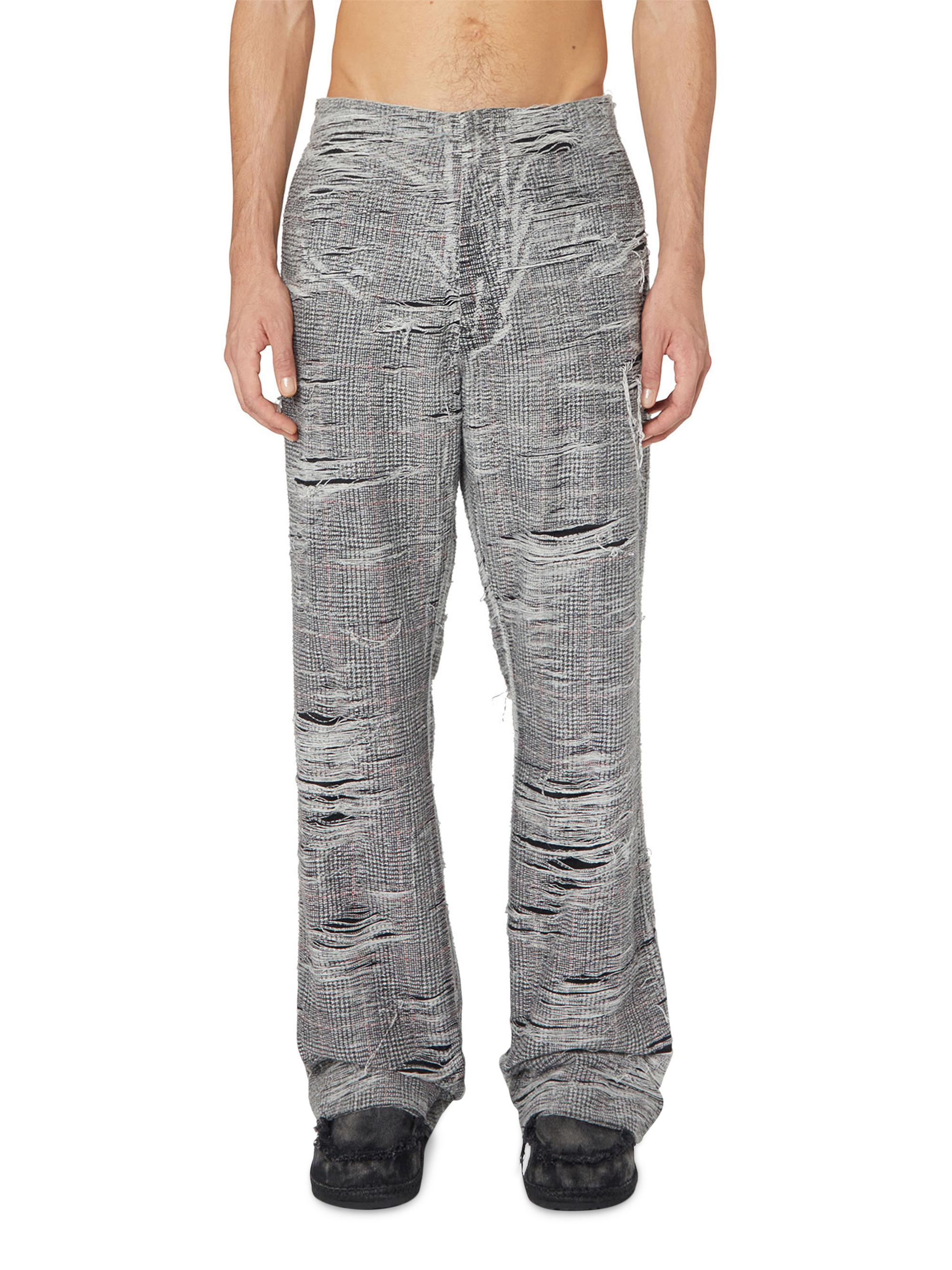 Diesel Men's Plaid Boix Suit Pants - Grey