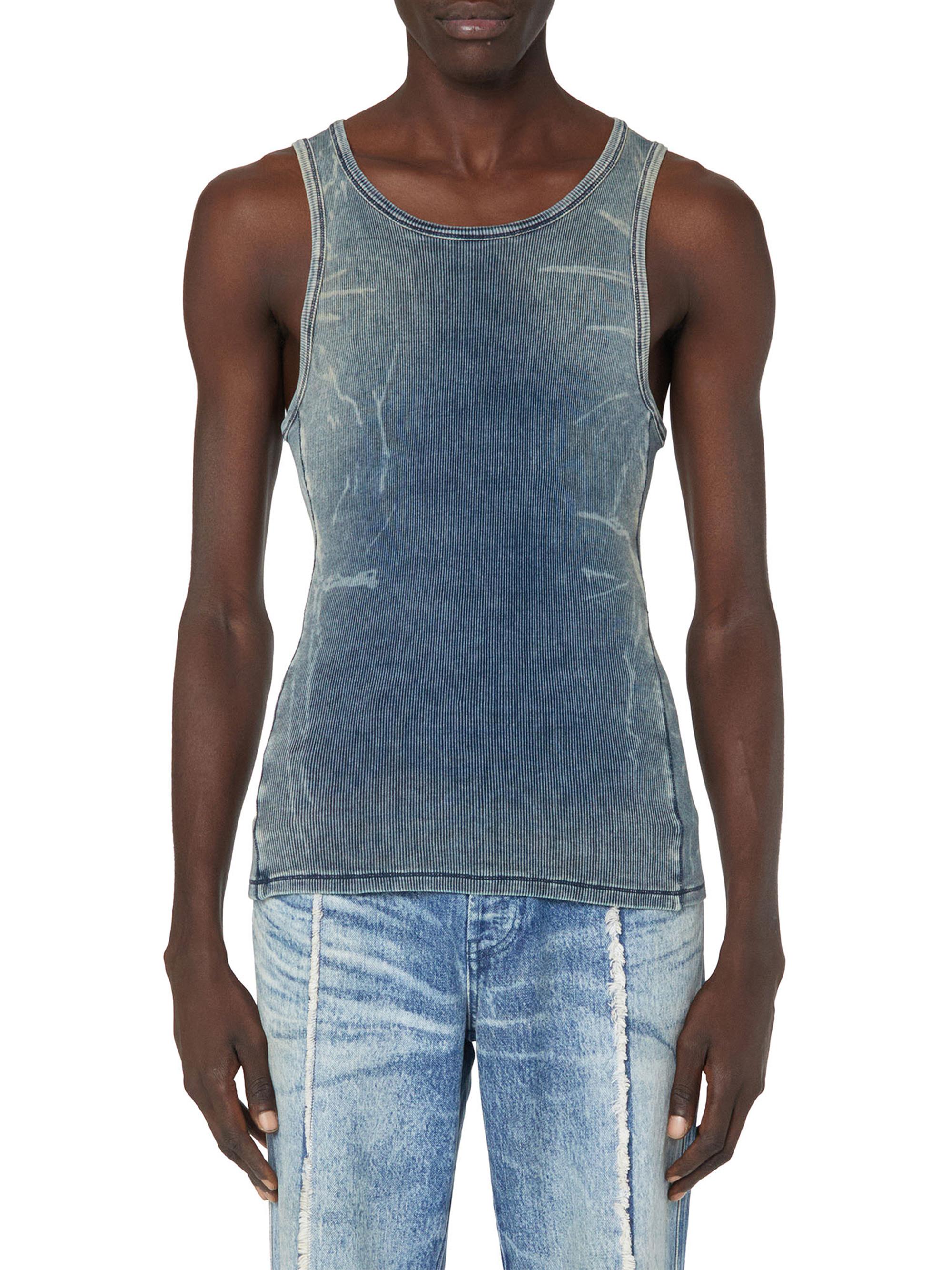 Diesel Men's Stretch Rib Tank - Blue