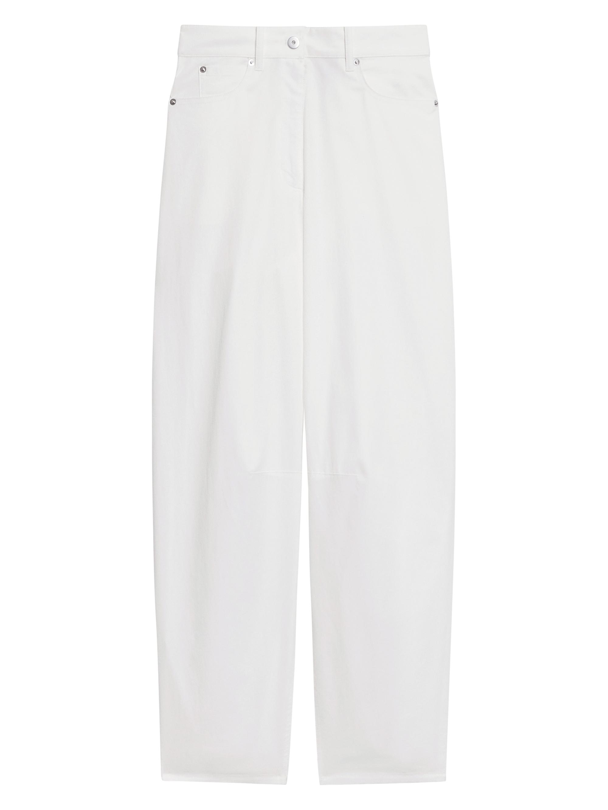 Theory Women's Chino Drop Curve Pants - White