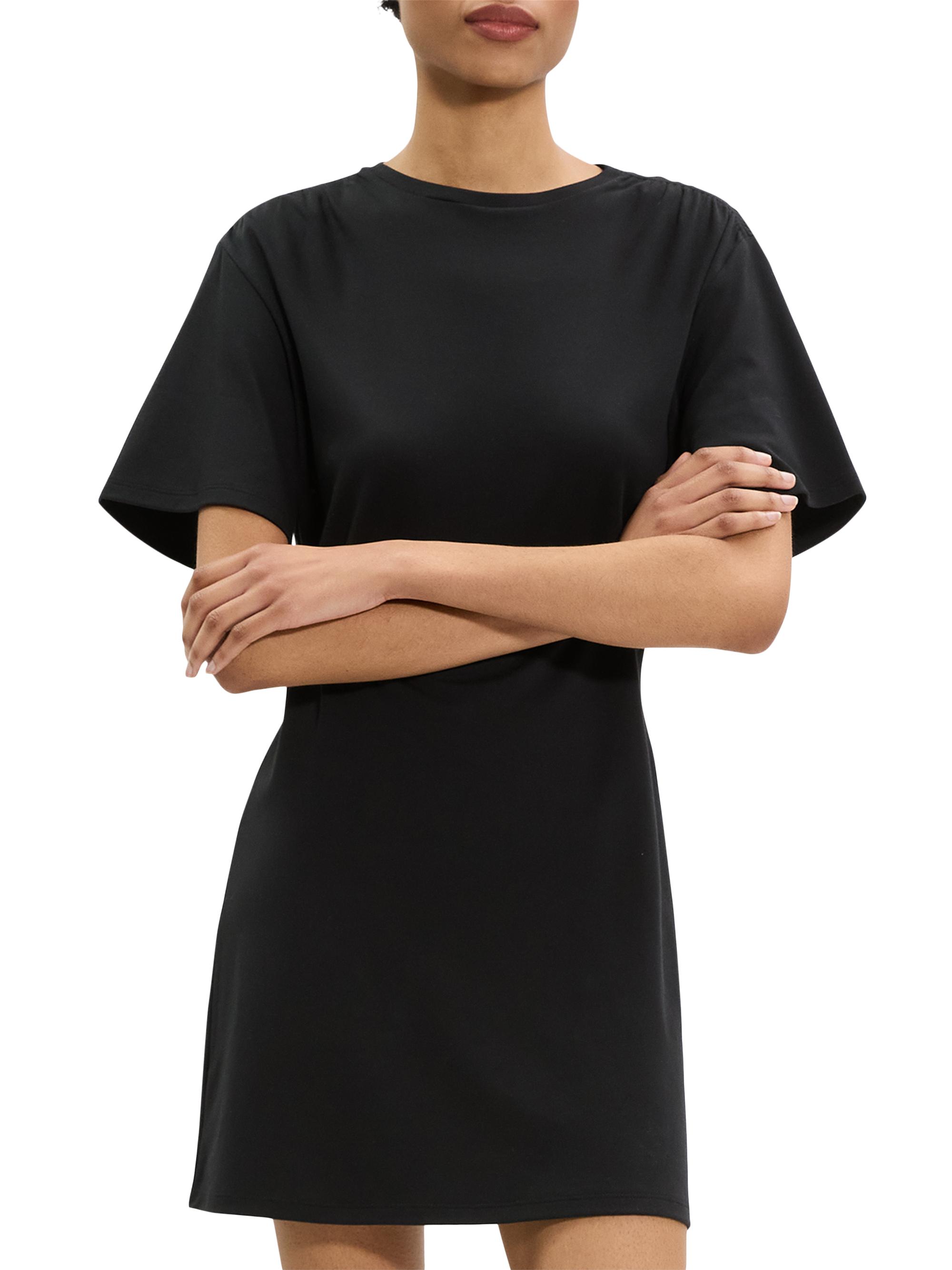 Theory Gathered Shoulder T-Shirt Dress | Saks Fifth Avenue
