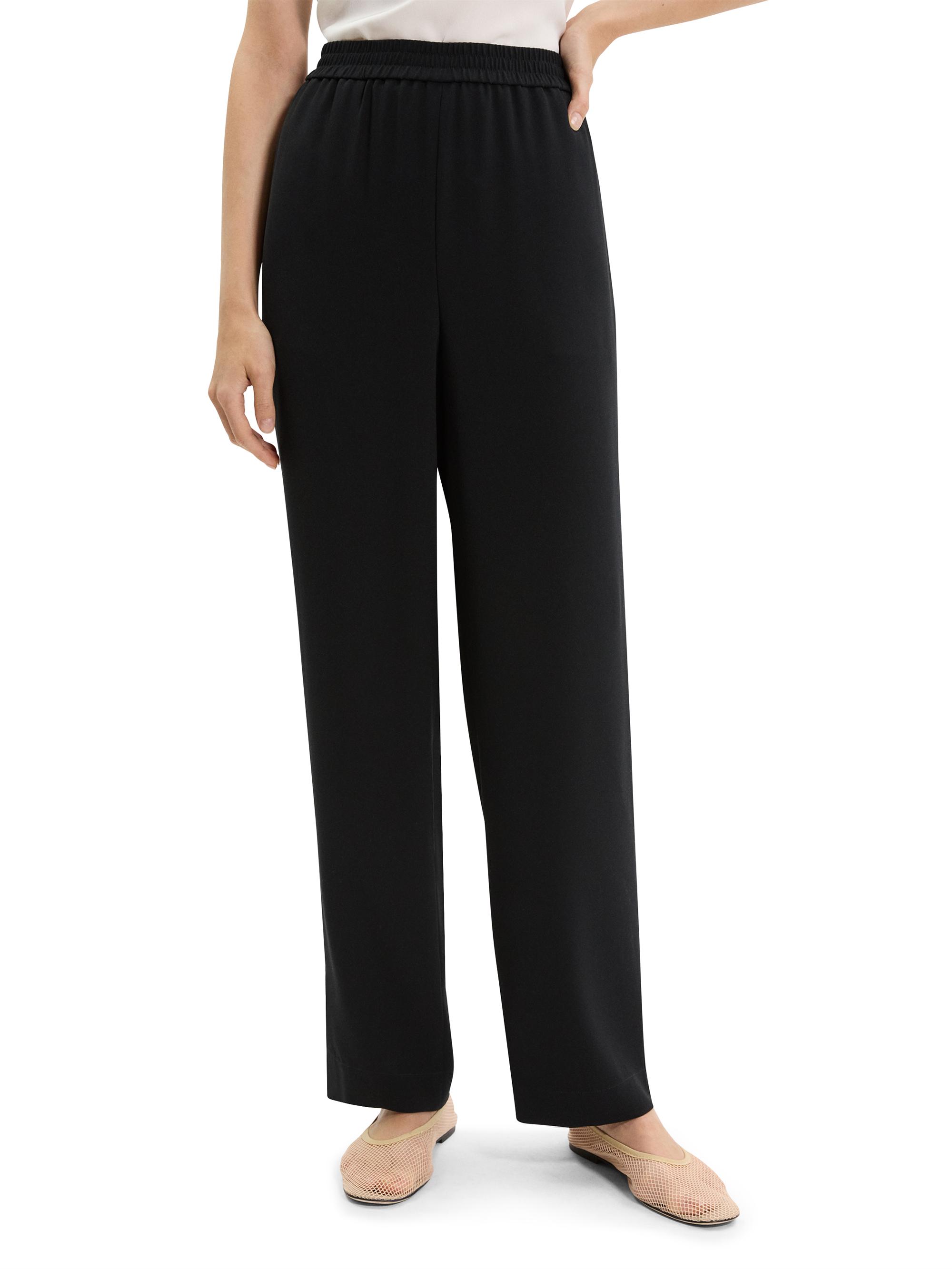 Theory Relaxed Straight Pull-On Pants | Saks Fifth Avenue