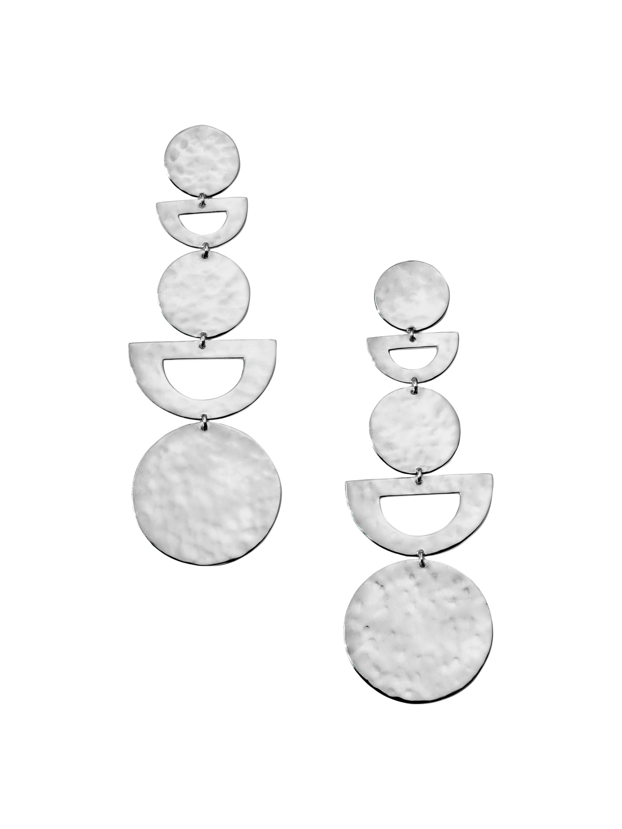 Ippolita Women's Classico Crinkle Organic Sterling Silver Five-Tier Drop Earrings - Silver