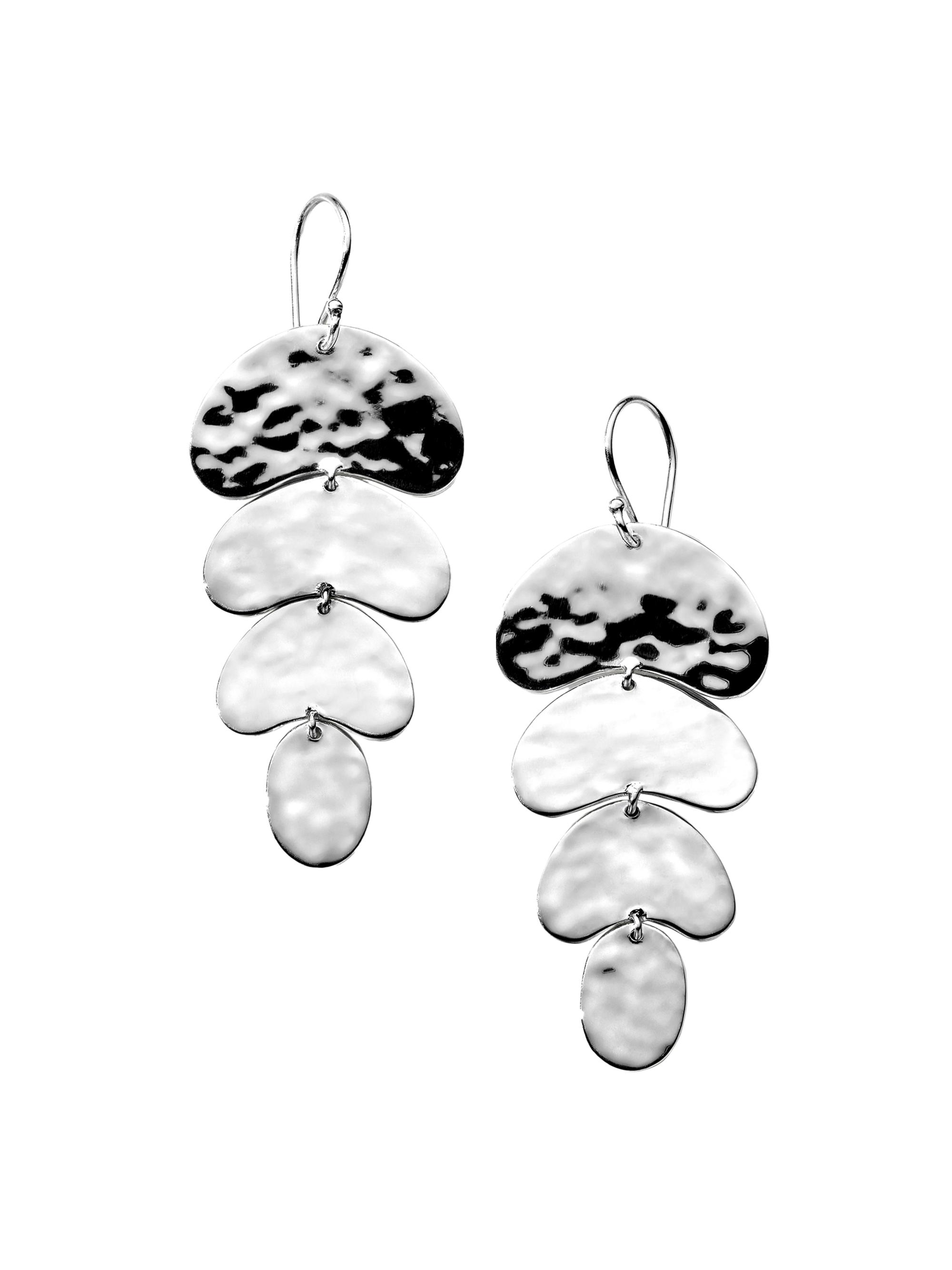 Ippolita Women's Classico Crinkle Sterling Silver 4-Tier Drop Earrings - Silver