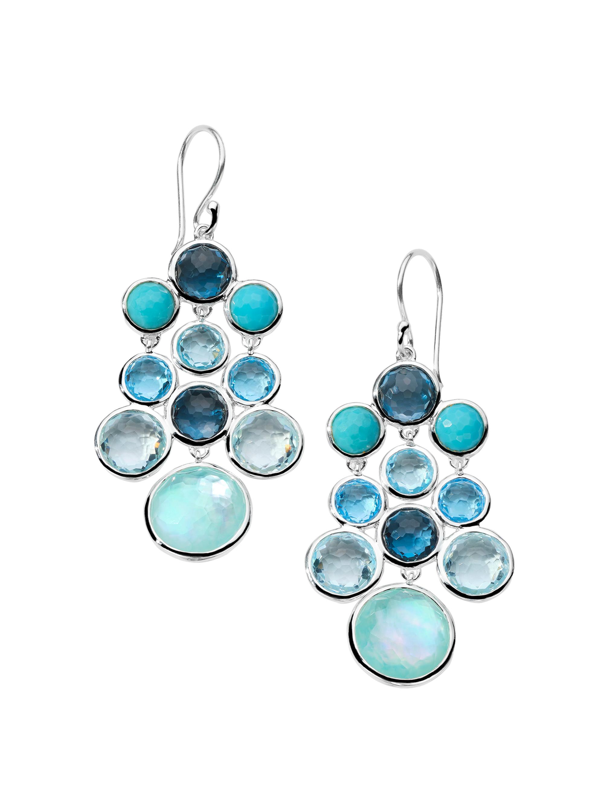 Ippolita Women's Lollipop Lollitini Sterling Silver & Multi-Gemstone Wide Chandelier Earrings - Waterfall
