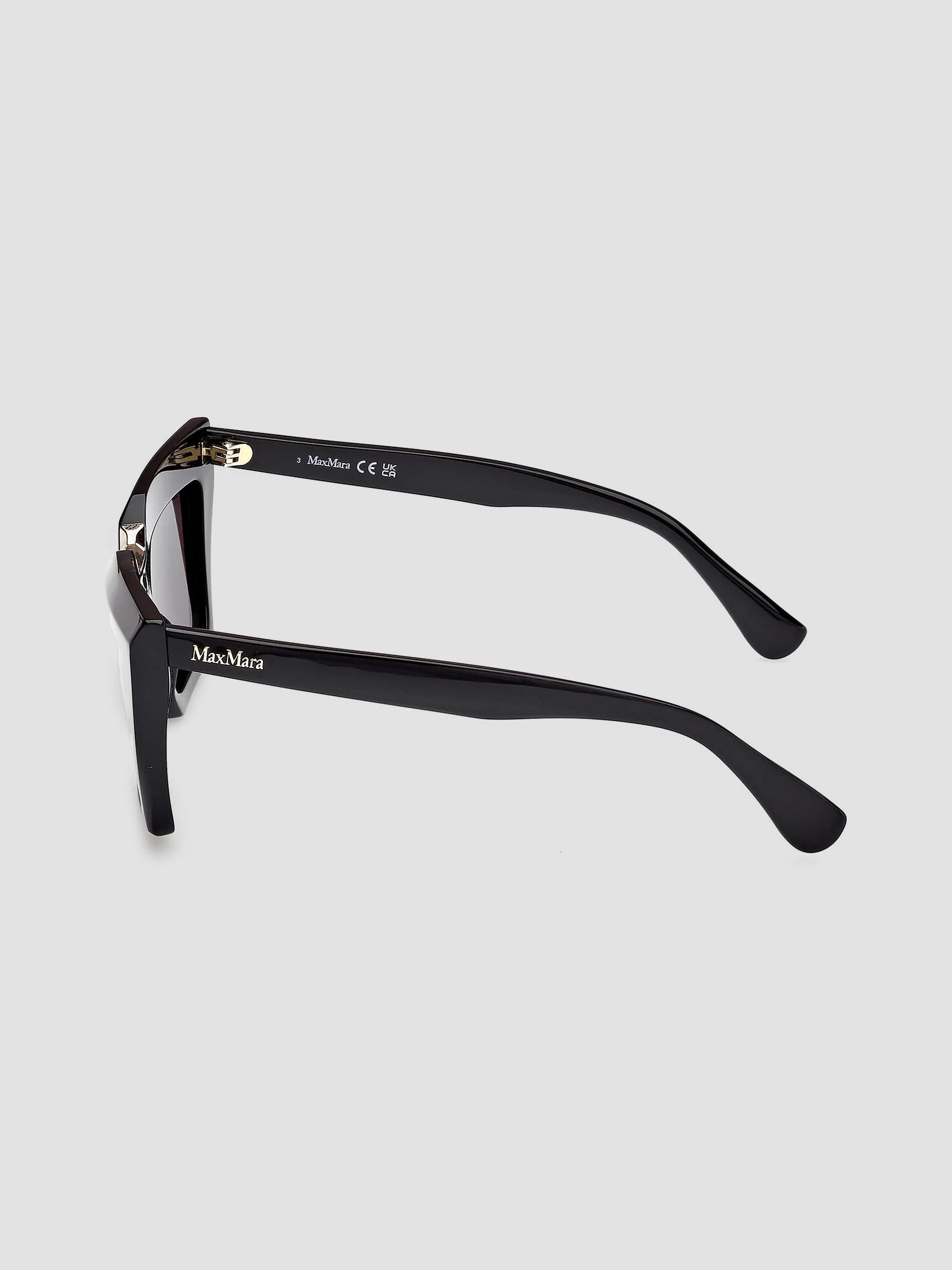 MaxMara 56MM Sunglasses 0400022528369_BLACKGOLDBLACK?  main image 3