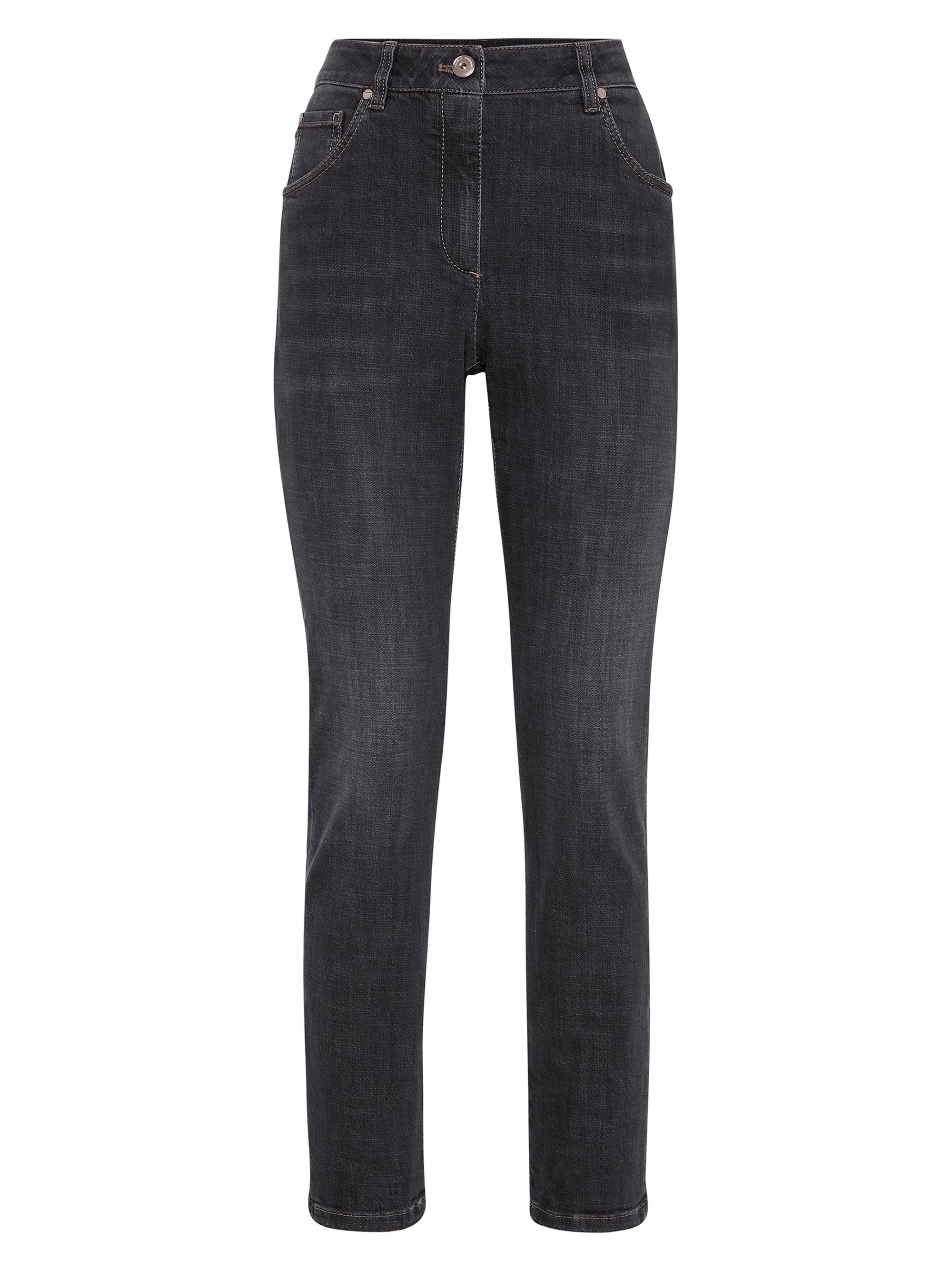 Brunello Cucinelli Women's Stretch Denim Slim Trousers - Dark Denim
