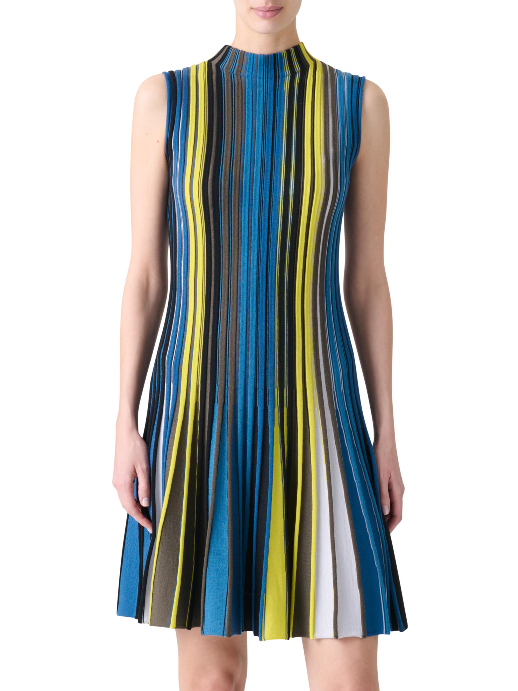 Akris punto Striped Sleeveless Knit Dress | Saks Fifth Avenue