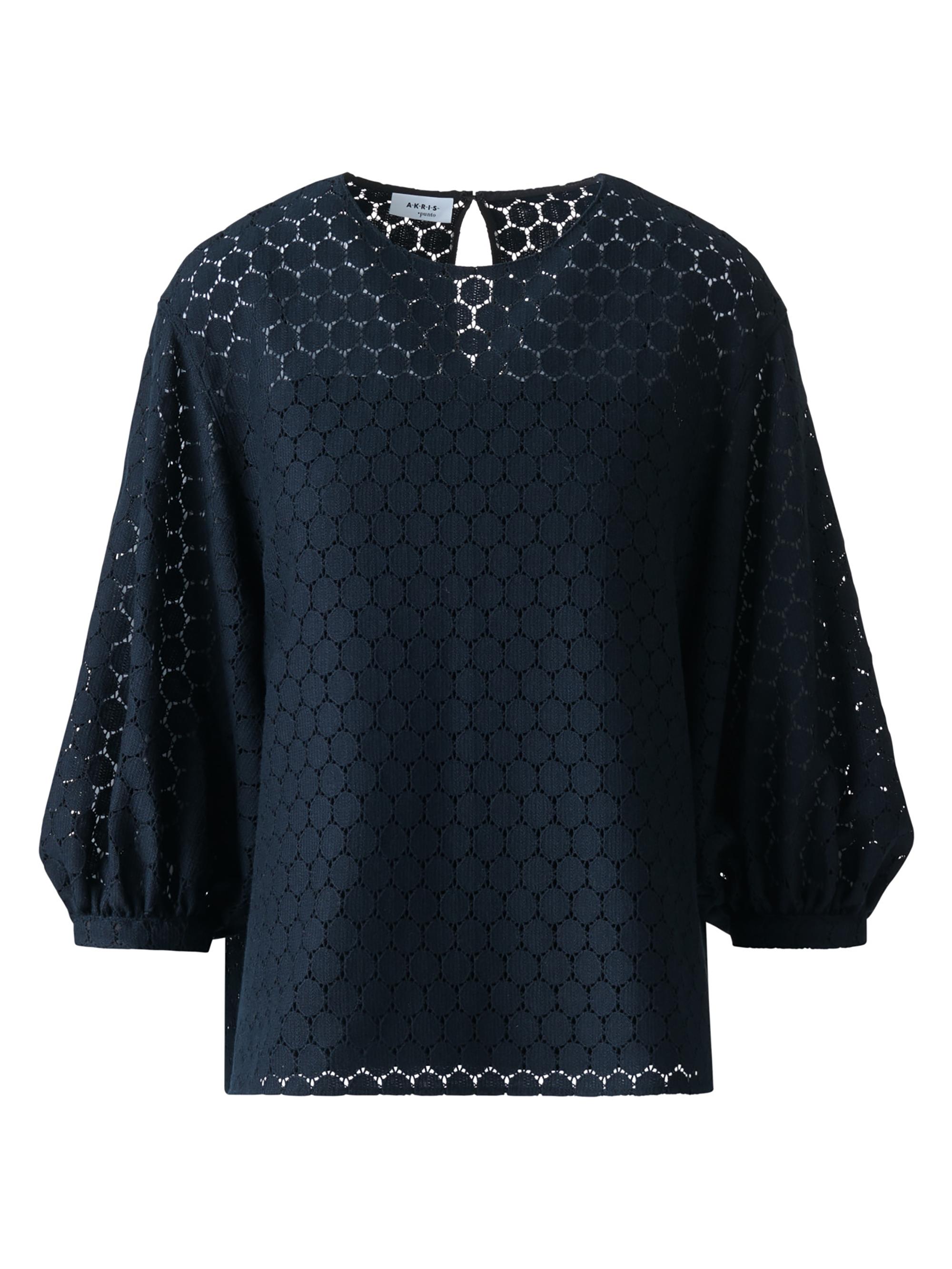 Akris punto Women's Dot Lace Blouse - Navy