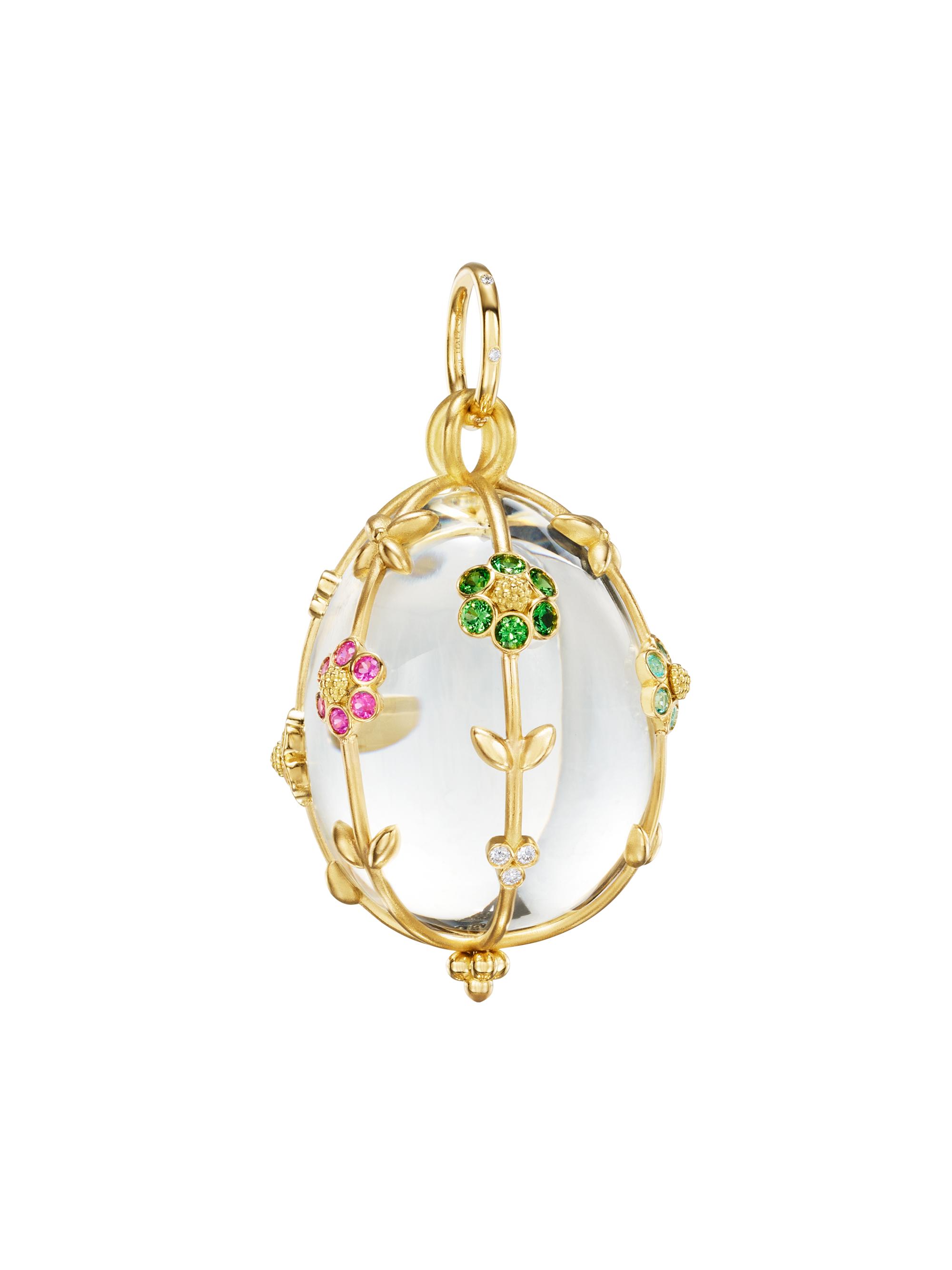 Temple St. Clair Women's Fiori 18K Yellow Gold & Multi-Gemstone Amulet - Yellow Gold