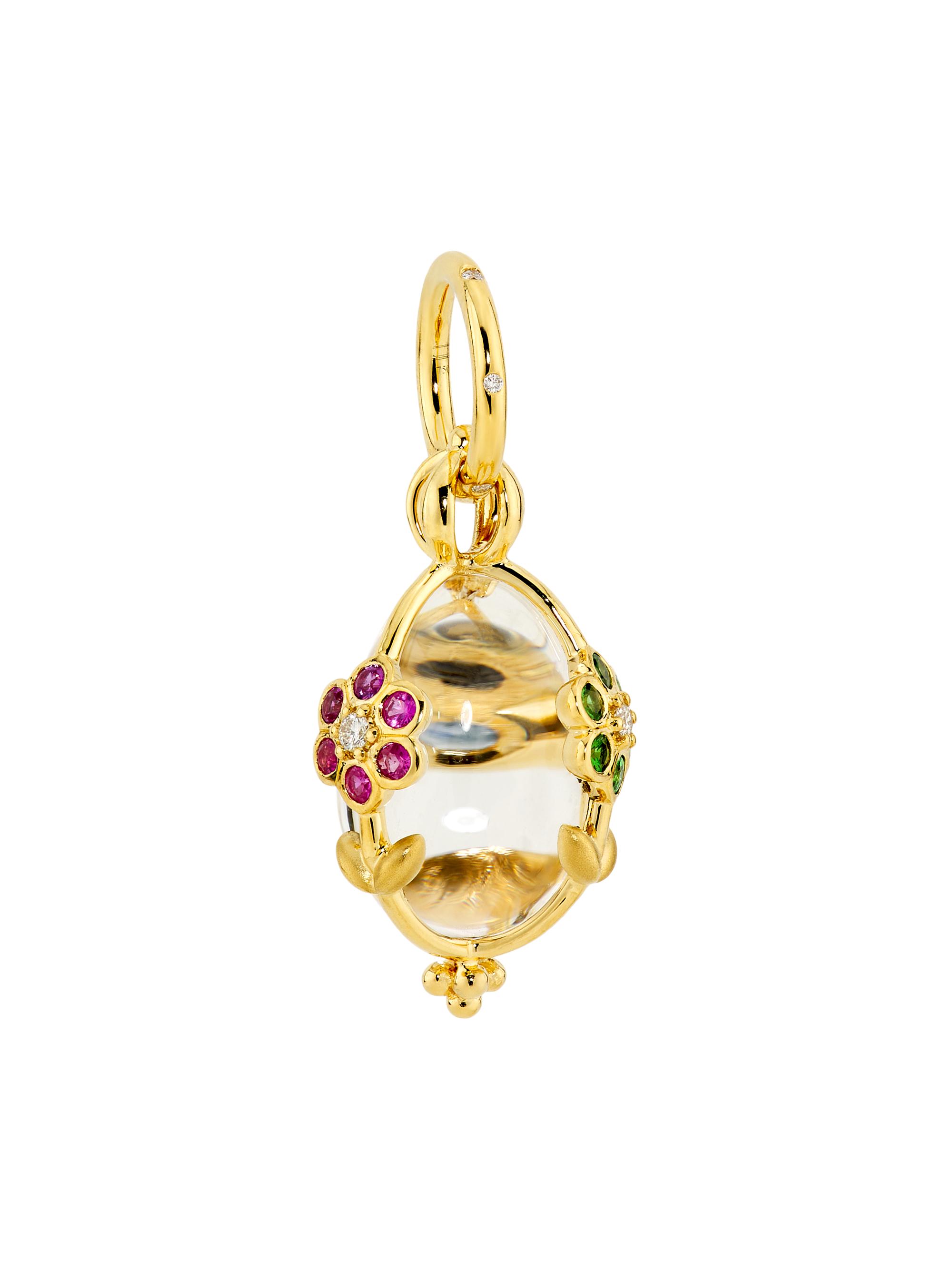 Temple St. Clair Women's Fiori 18K Yellow Gold & Multi-Gemstone Amulet - Yellow Gold