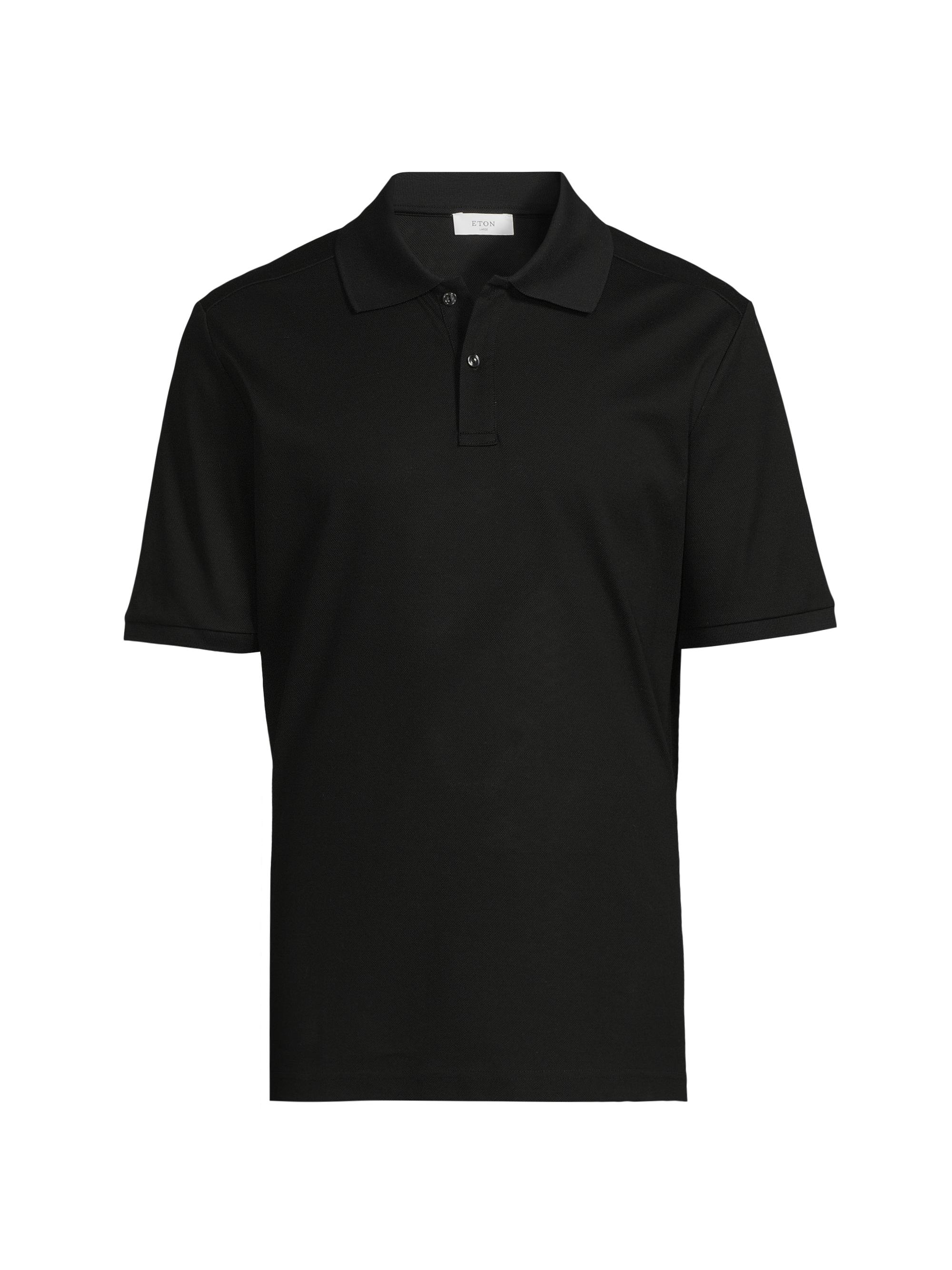 Versace Embroidered Quarter-Zip Polo Shirt | Saks Fifth Avenue
