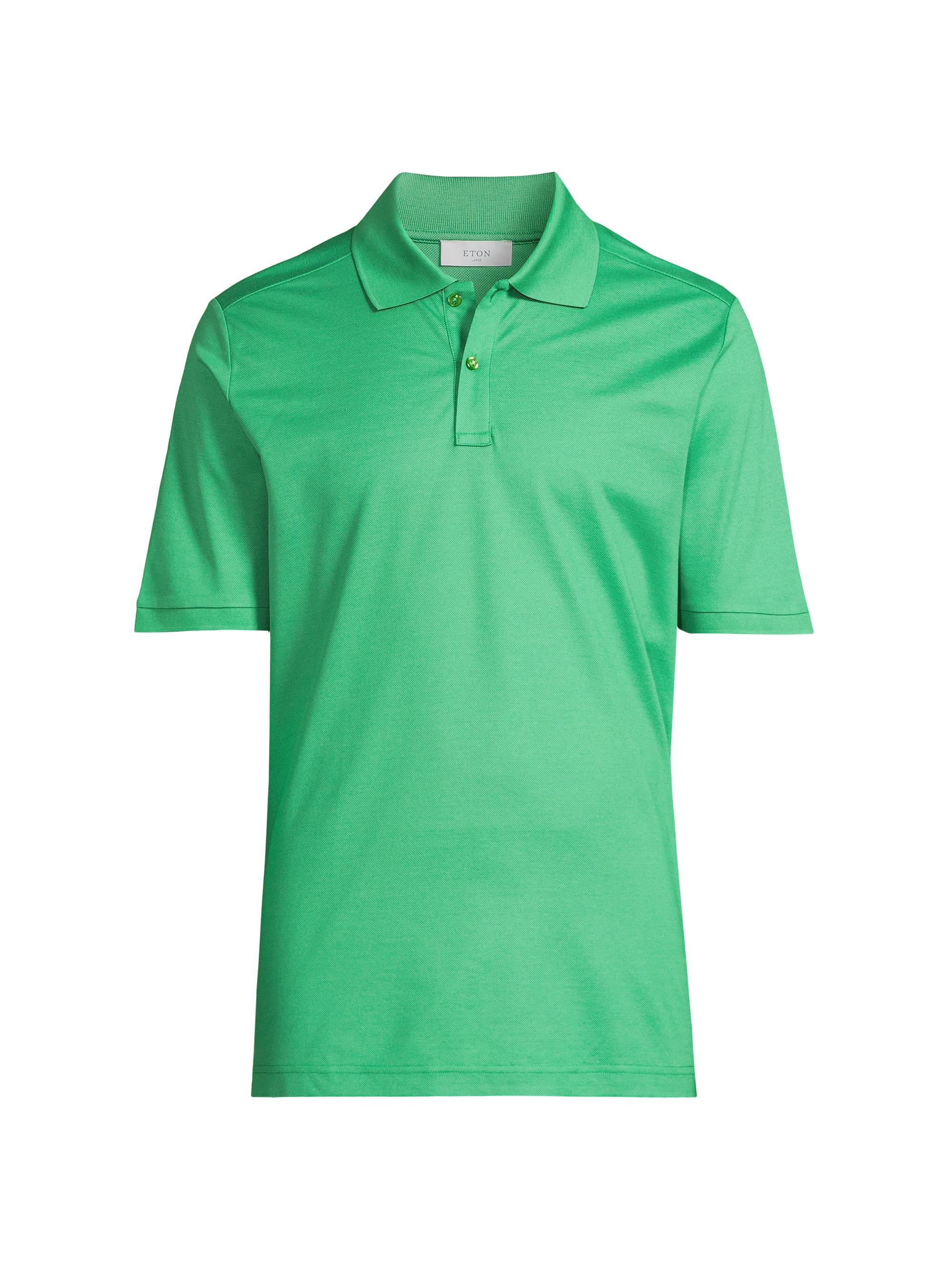Eton Men's Cotton Piqué Polo Shirt - Green
