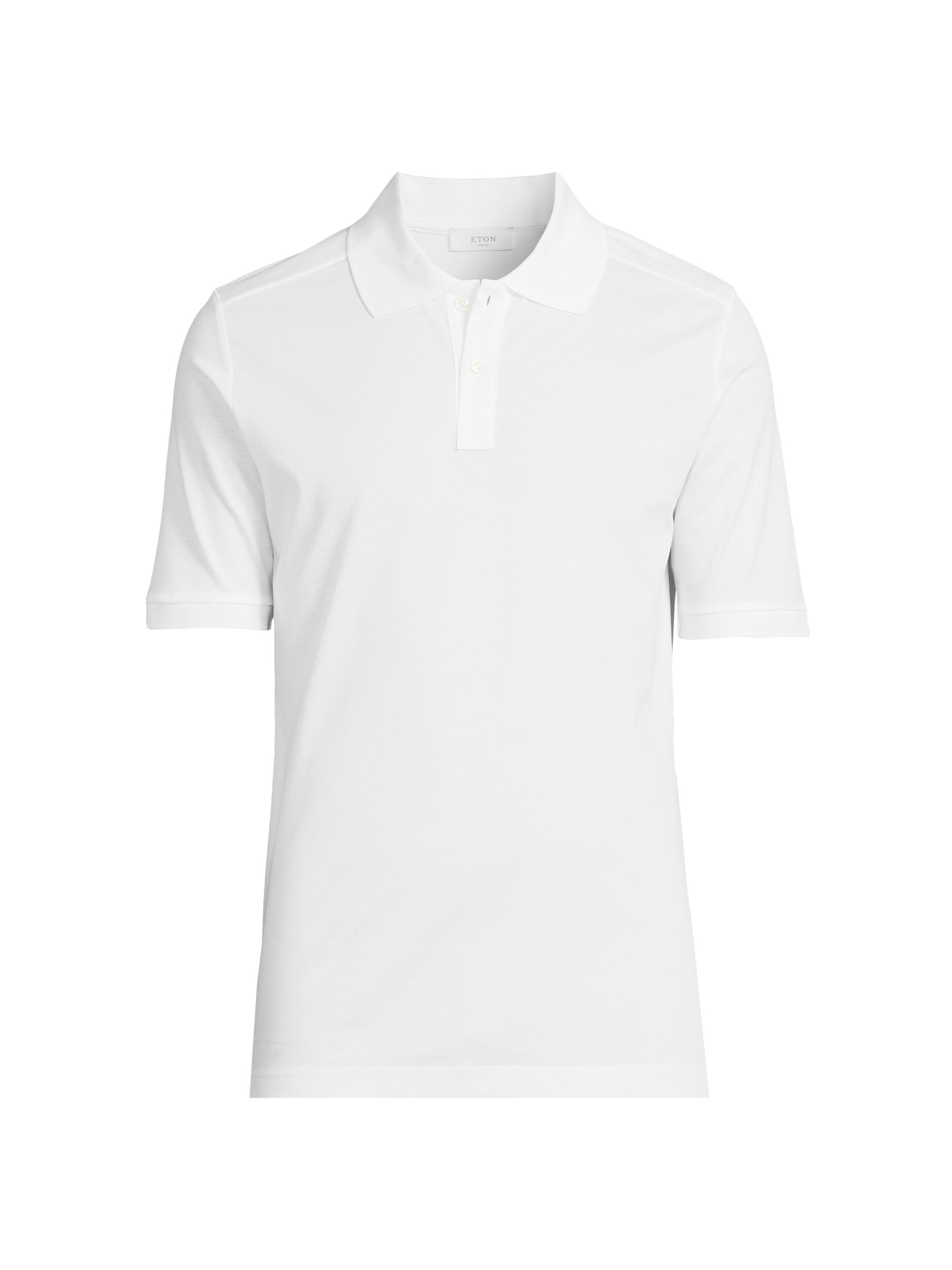 Eton Men's Cotton Piqué Polo Shirt - White