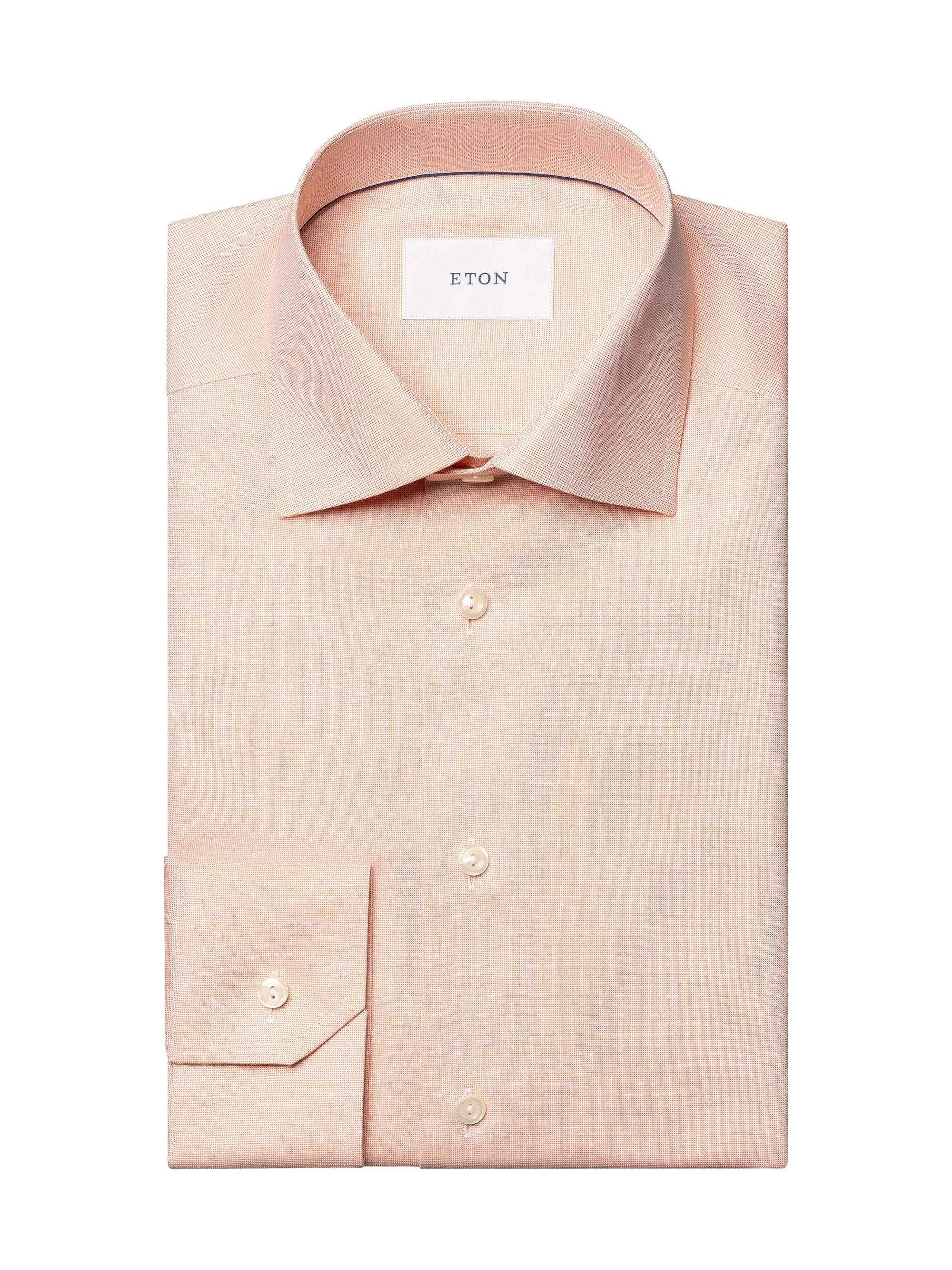Eton Men's Slim-Fit Oxford Shirt - Orange