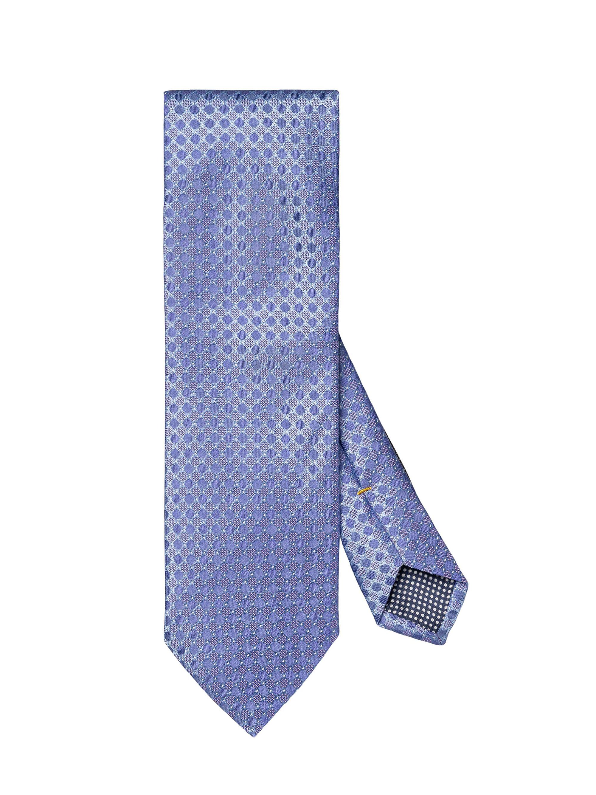 Eton Men's Geometric Silk Tie - Purple