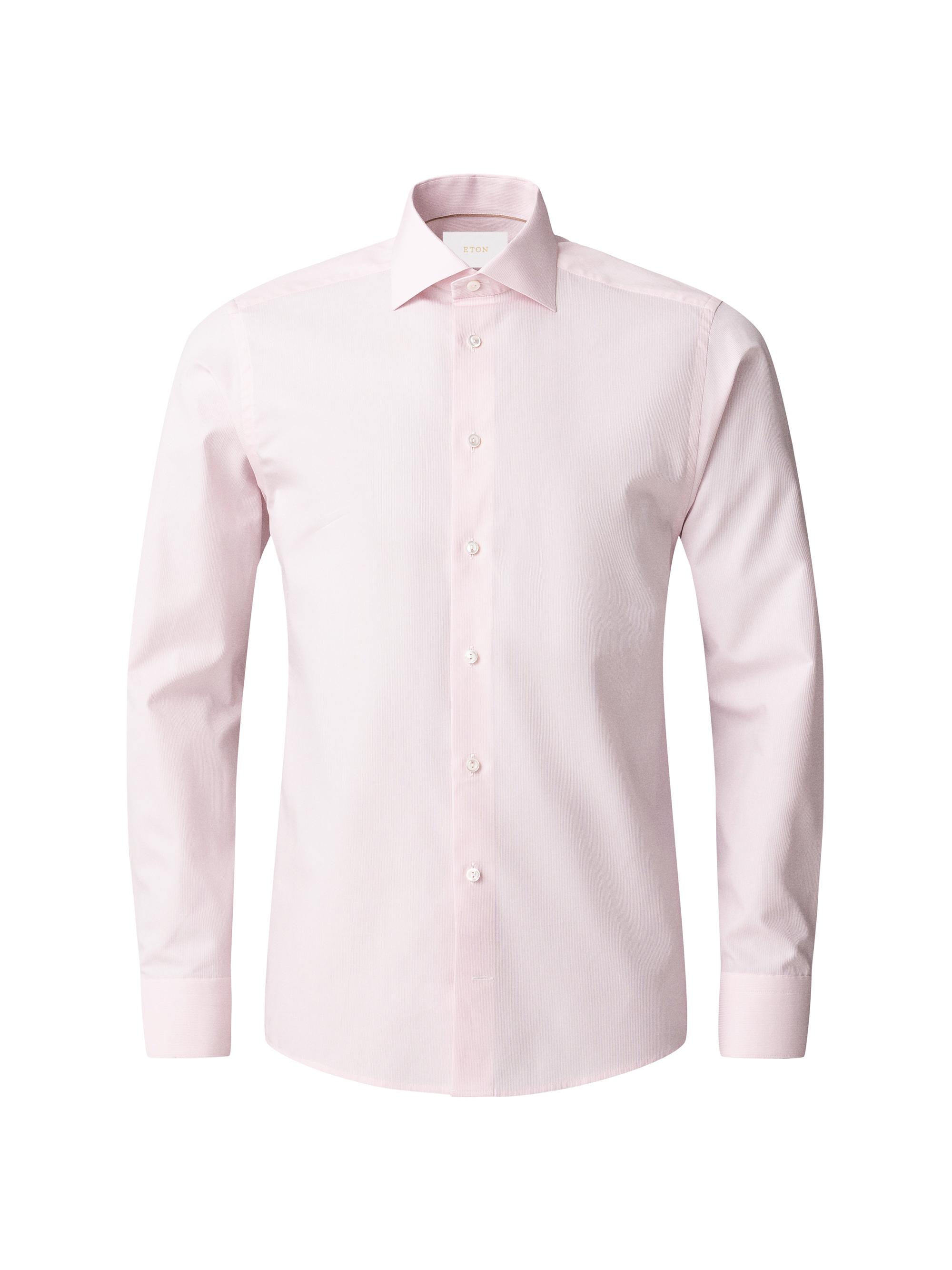 Eton Men's Elevated Contemporary-Fit Semi-Solid Cotton Shirt - Pink