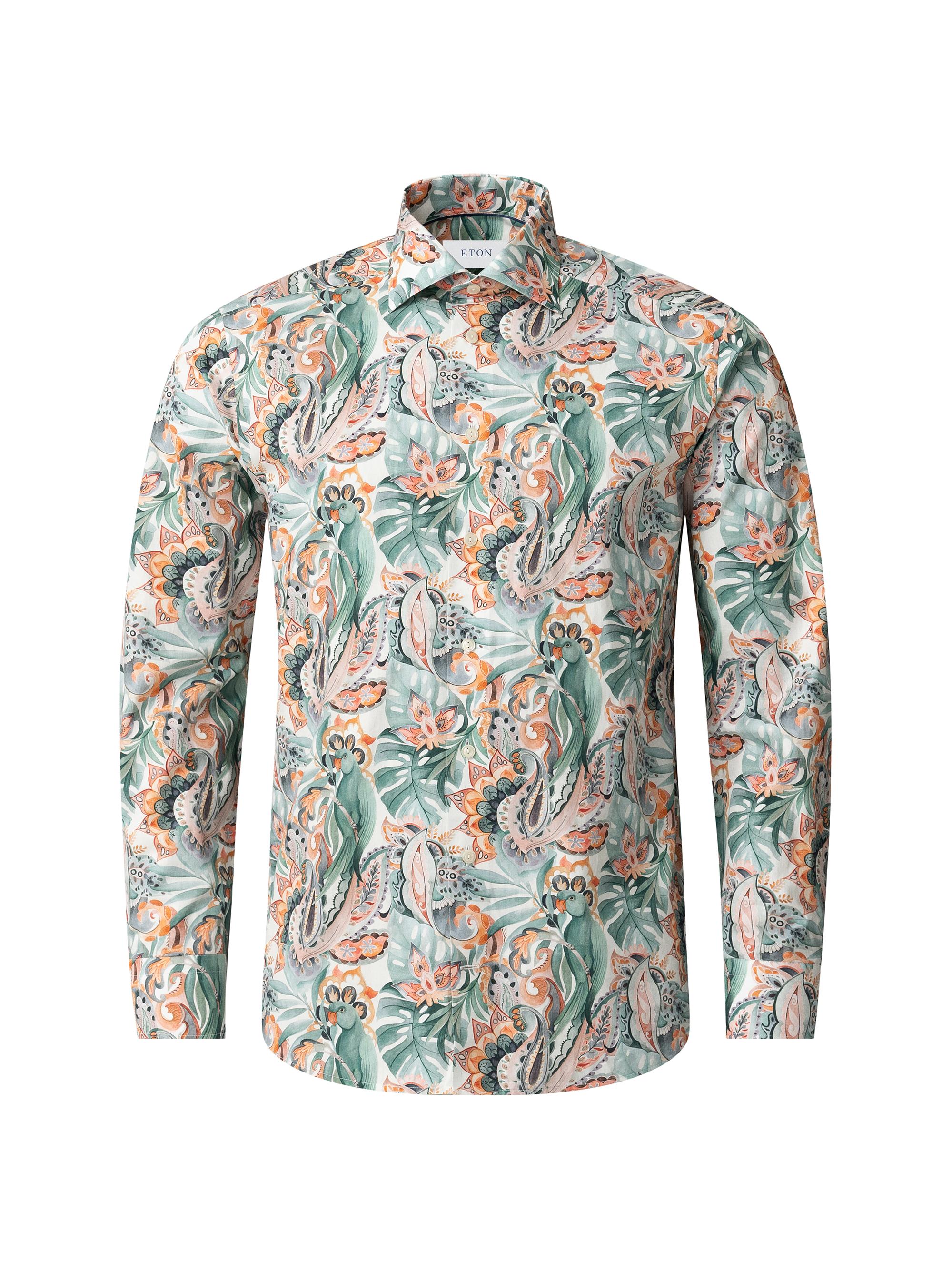 Eton Men's Slim-Fit Floral Print Shirt