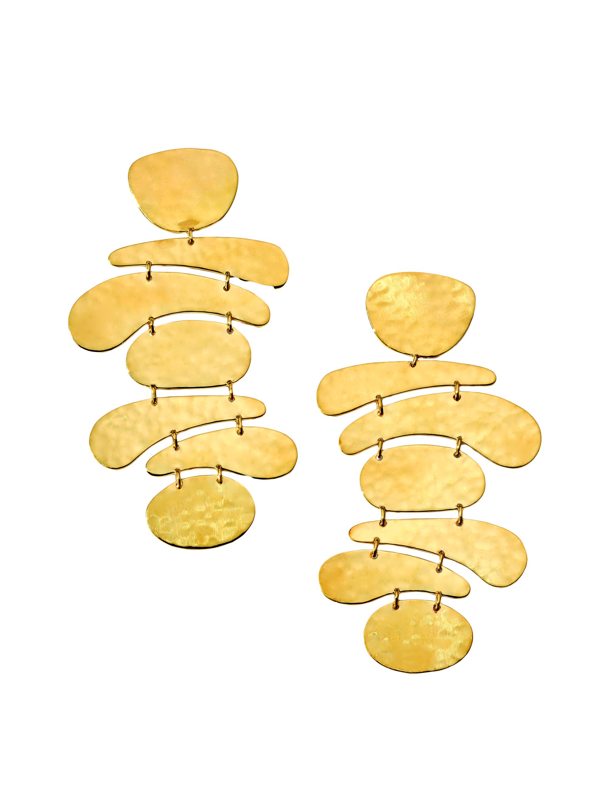 Ippolita Women's Classico Crinkle Organic 18K Yellow Gold Seven-Tier Drop Earrings - Yellow Gold