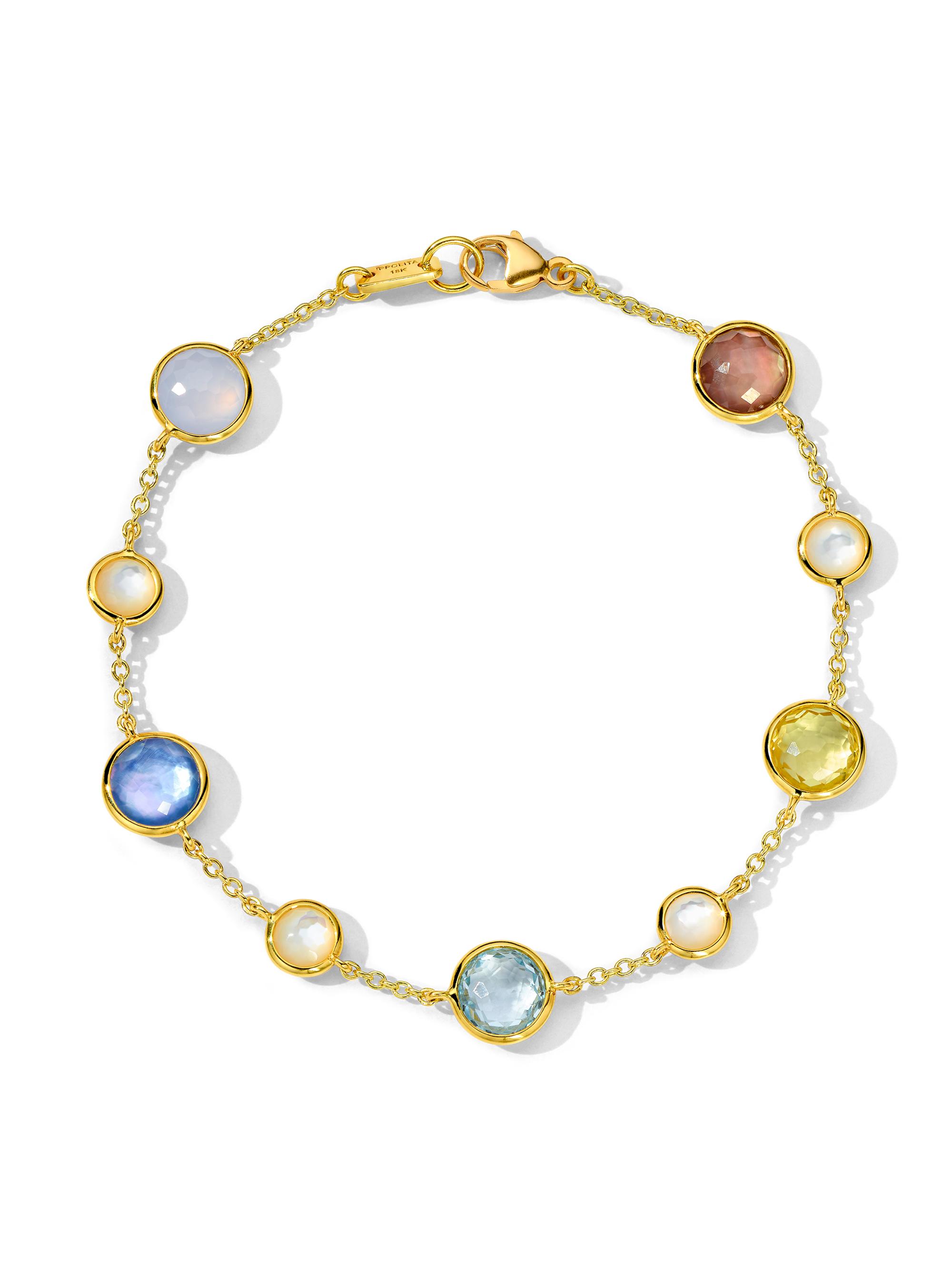 Ippolita Women's Lollipop Wildflower 18K Yellow Gold & Multi-Stone Chain Bracelet - Wildflower