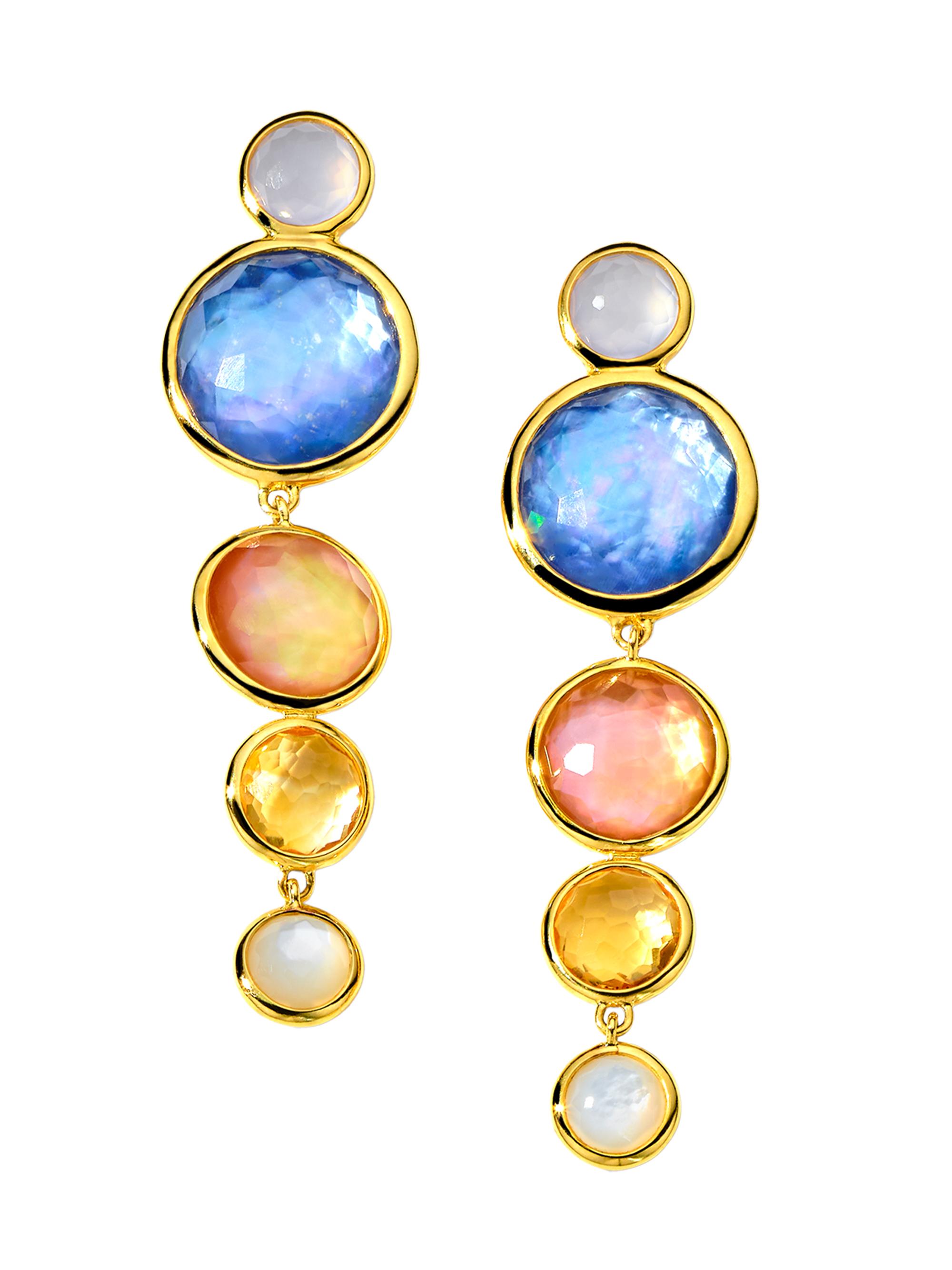 Ippolita Women's Lollipop Icicle 18K Yellow Gold & Multi-Gemstone Drop Earrings - Wildflower