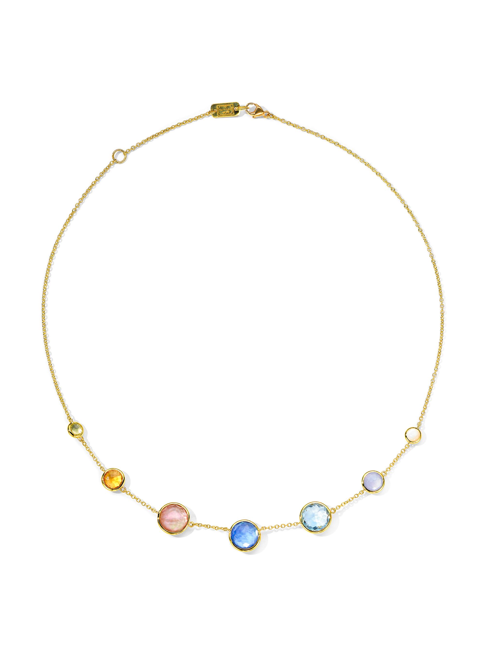 Ippolita Women's Lollipop Wildflower 18K Yellow Gold & Multi-Stone Station Necklace - Wildflower