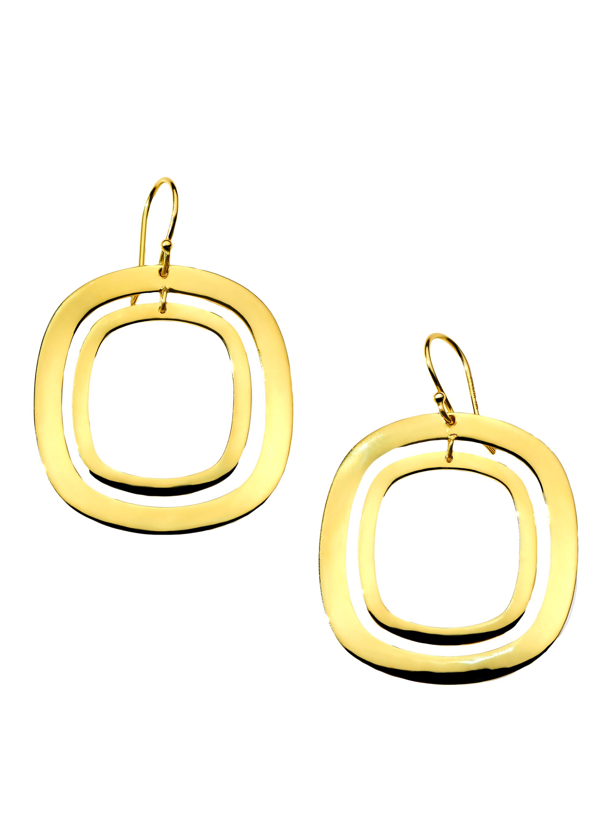 Ippolita Women's Classico 18K Yellow Gold Wavy Square Drop Earrings - Yellowgold
