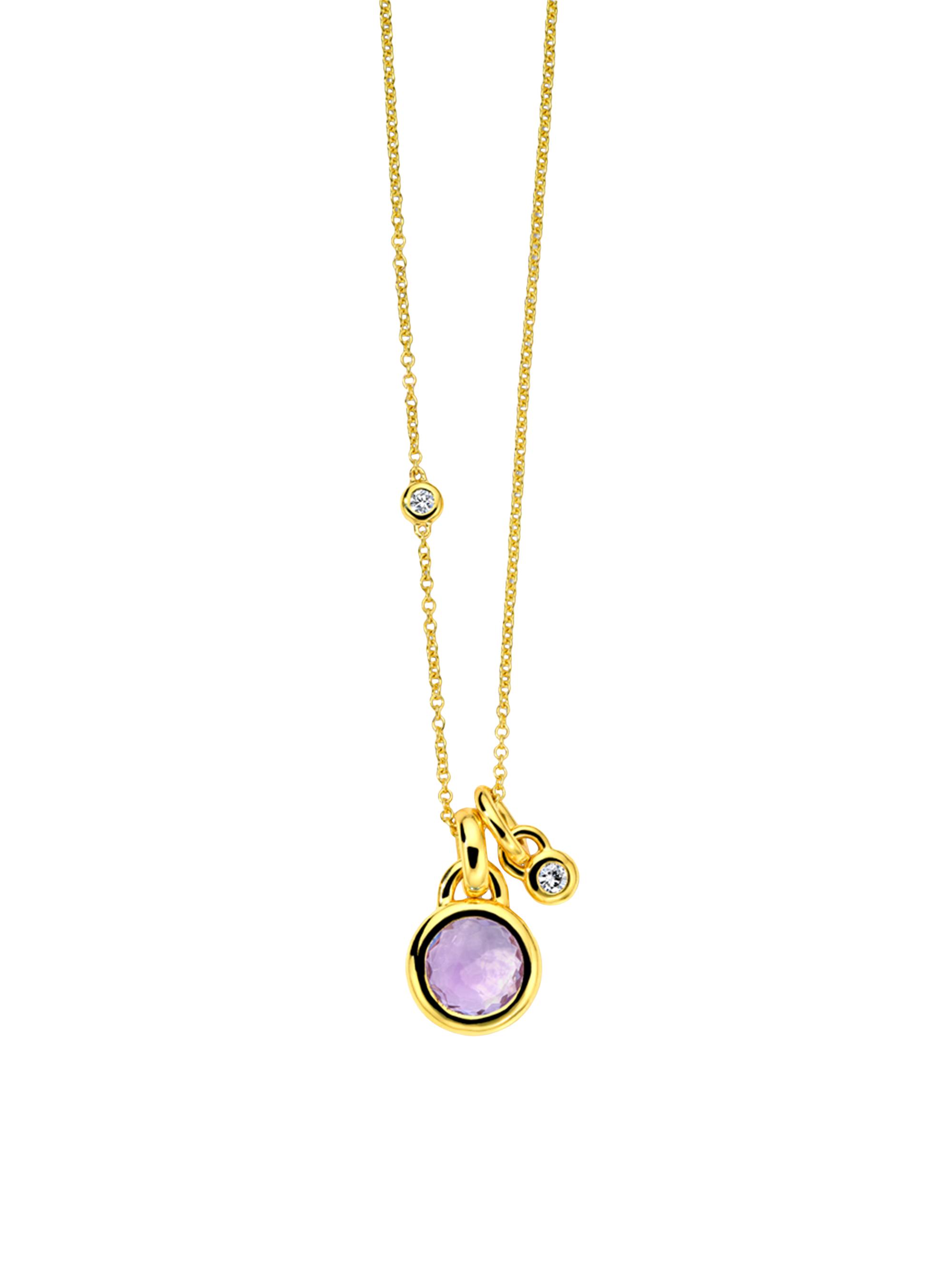 Ippolita Women's Lollipop 18K Yellow Gold, Dark Amethyst & 0.12 TCW Diamond Pendant Necklace - Darkamethyst
