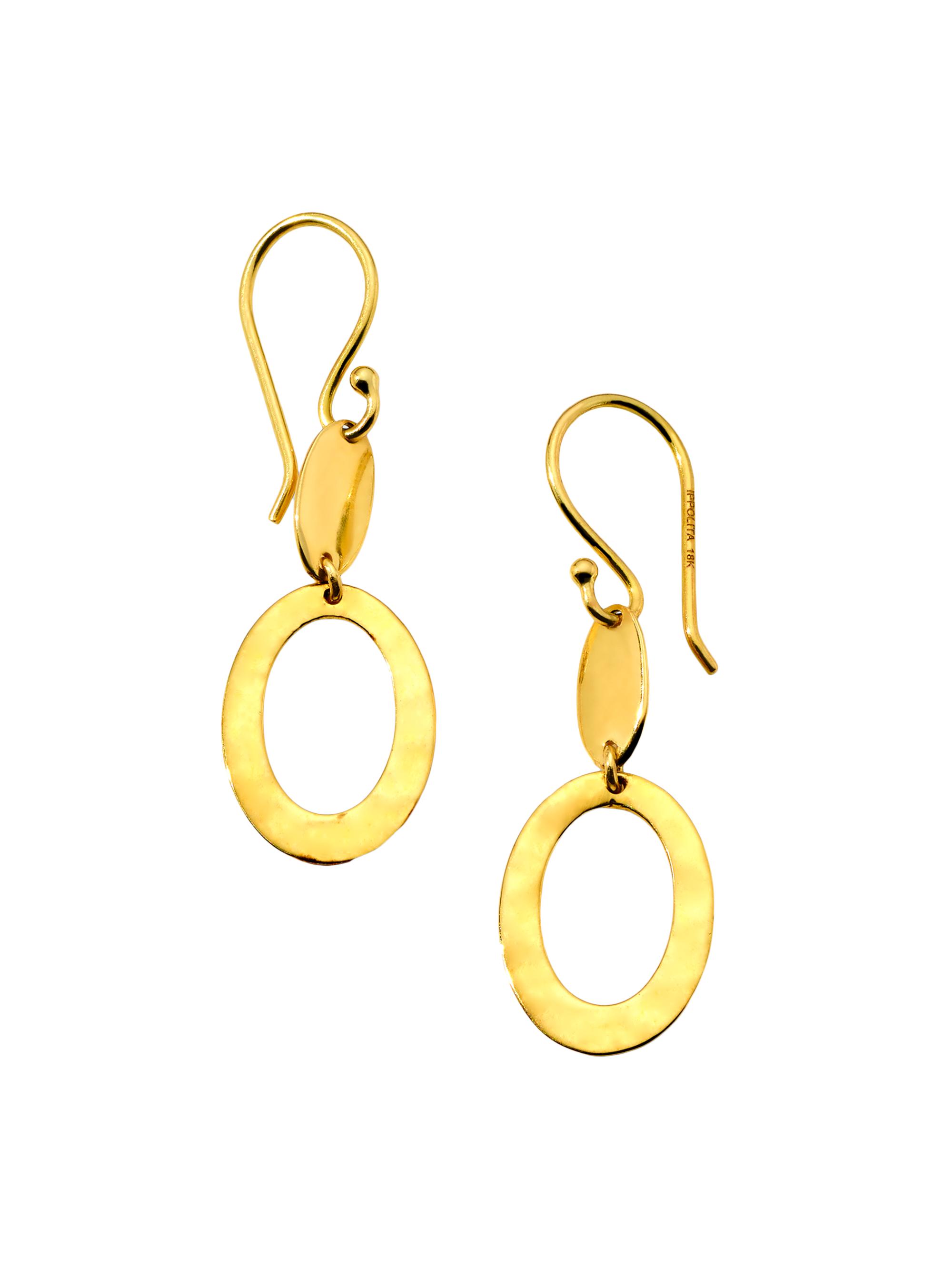 Ippolita Women's Classico 18K Yellow Gold Mixed Texture Drop Earrings - Yellow Gold