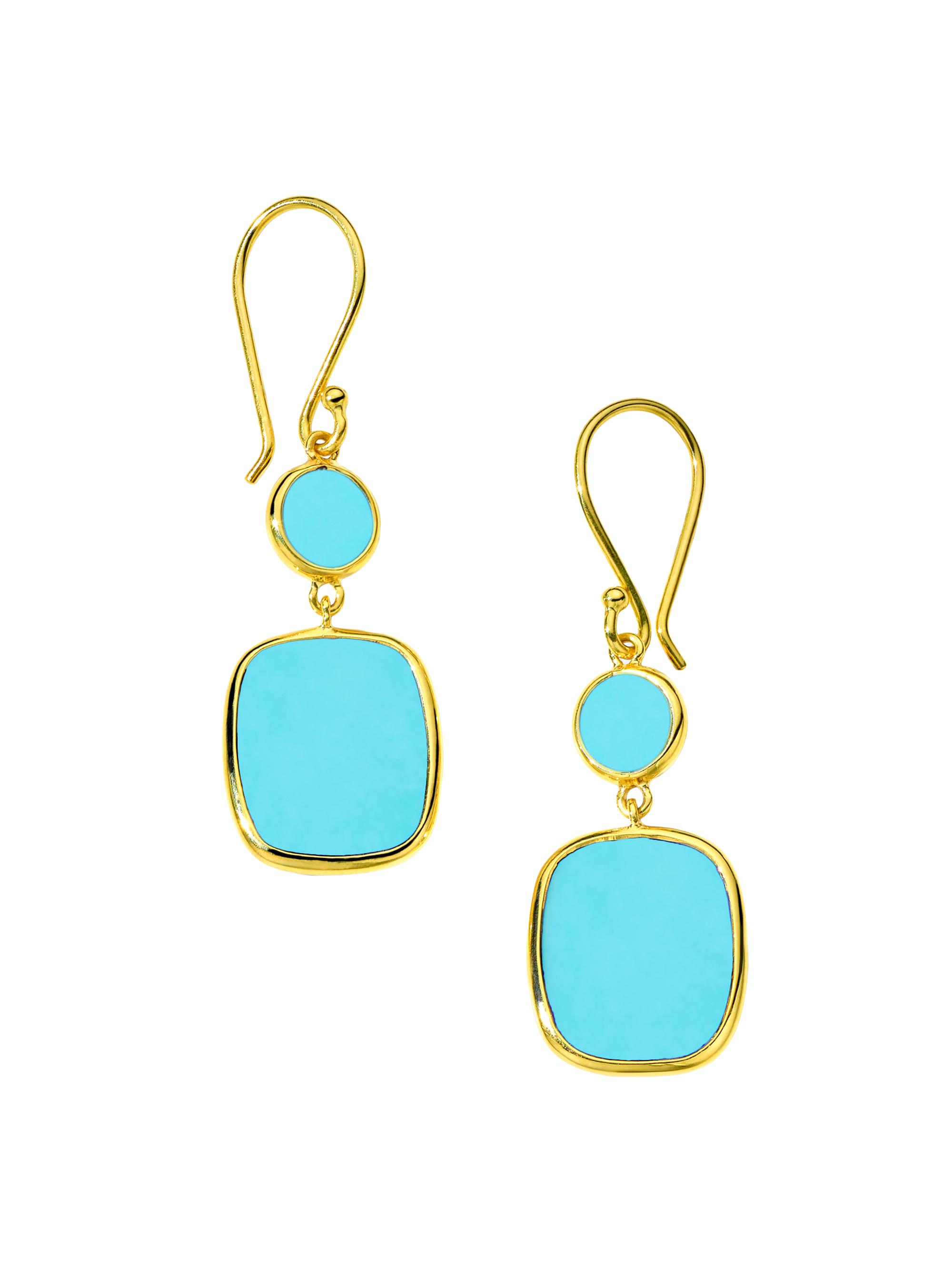 Ippolita Women's Rock Candy 18K Yellow Gold & Lapis Geometric Drop Earrings - Mother Of Pearl