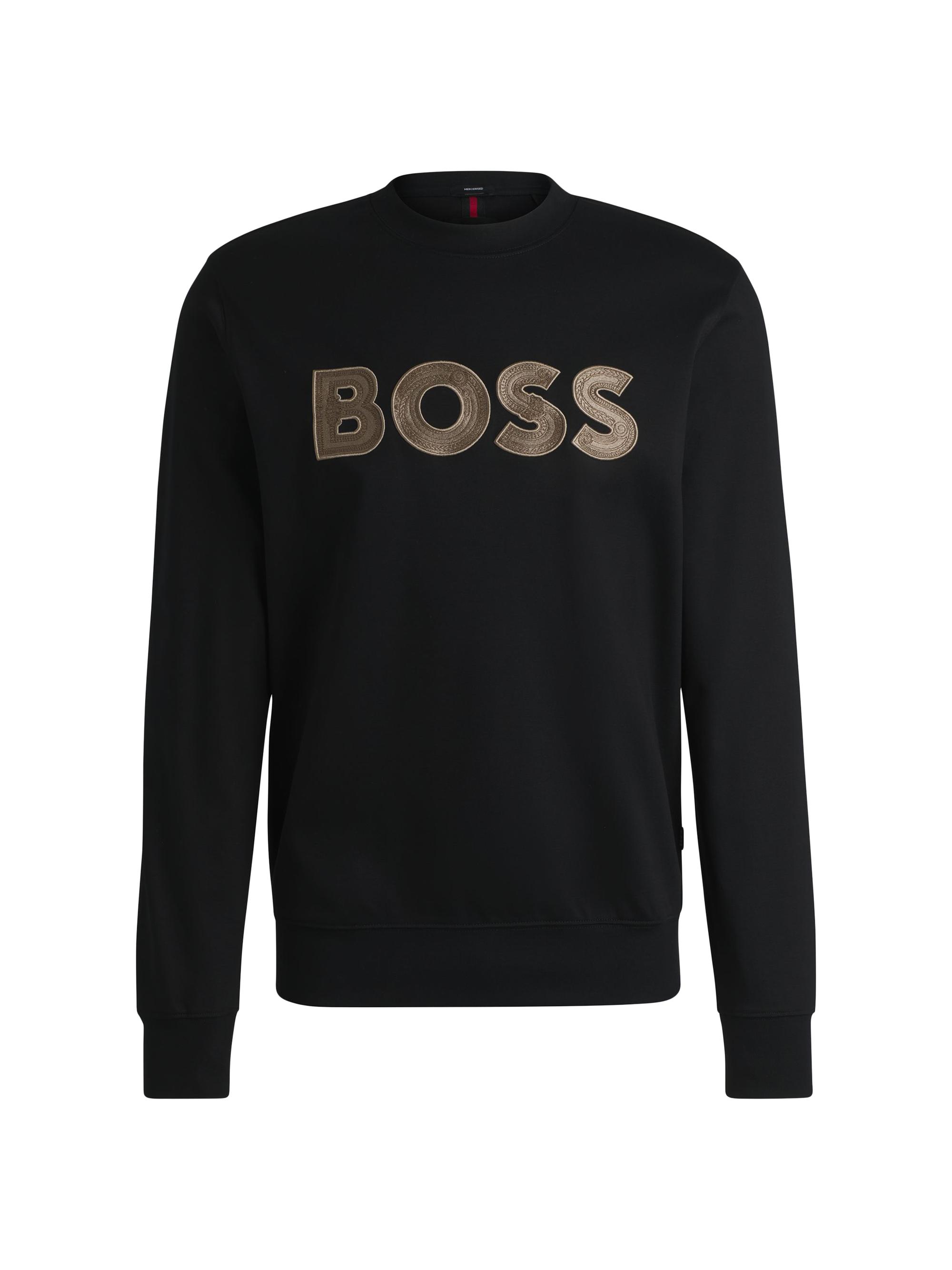 BOSS Men's Boss x Creation of the Gods Sweatshirt with Special Logo - Black