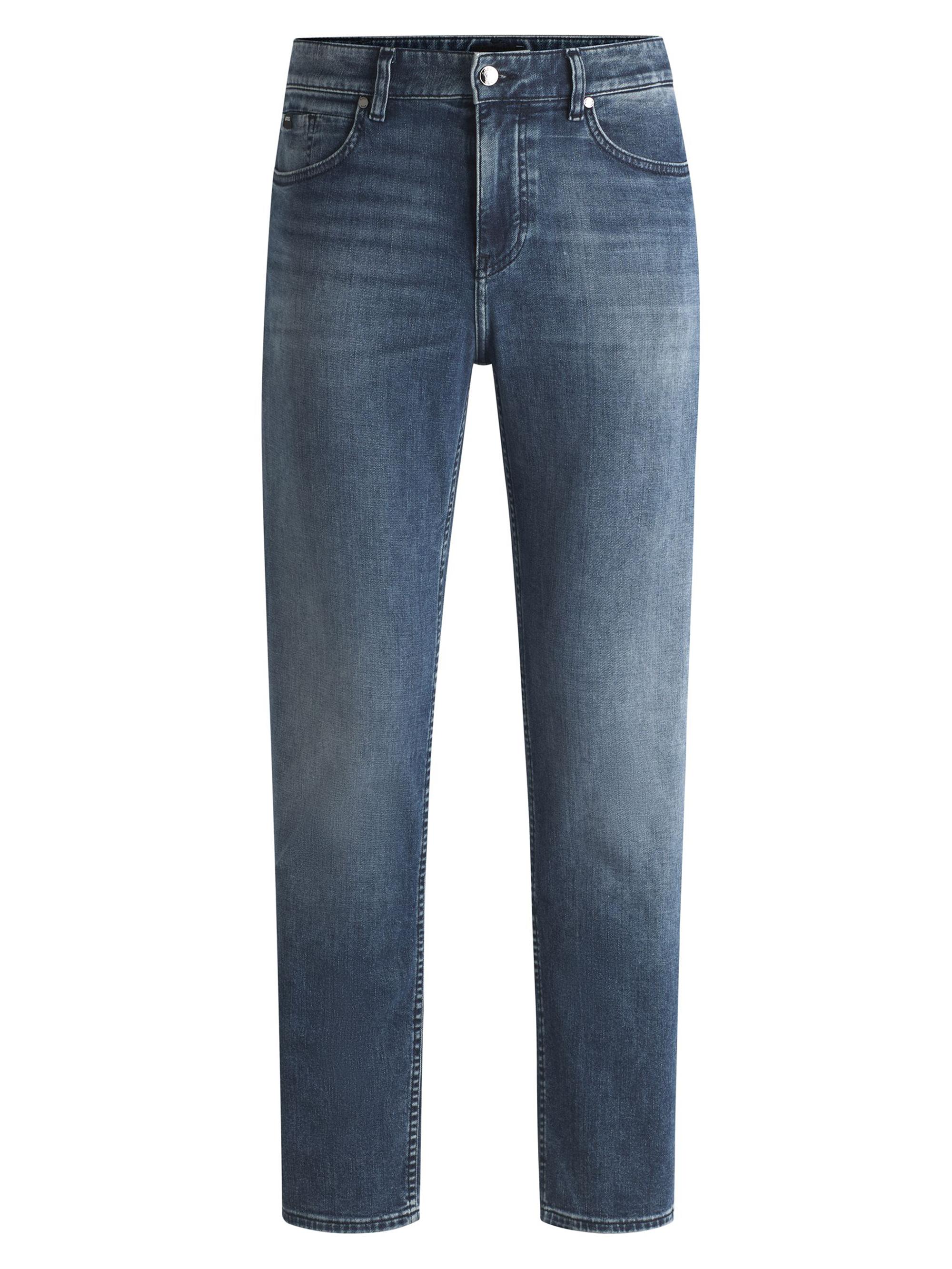 BOSS Men's Maine Regular-Fit Jeans in Super-Soft Denim - Blue