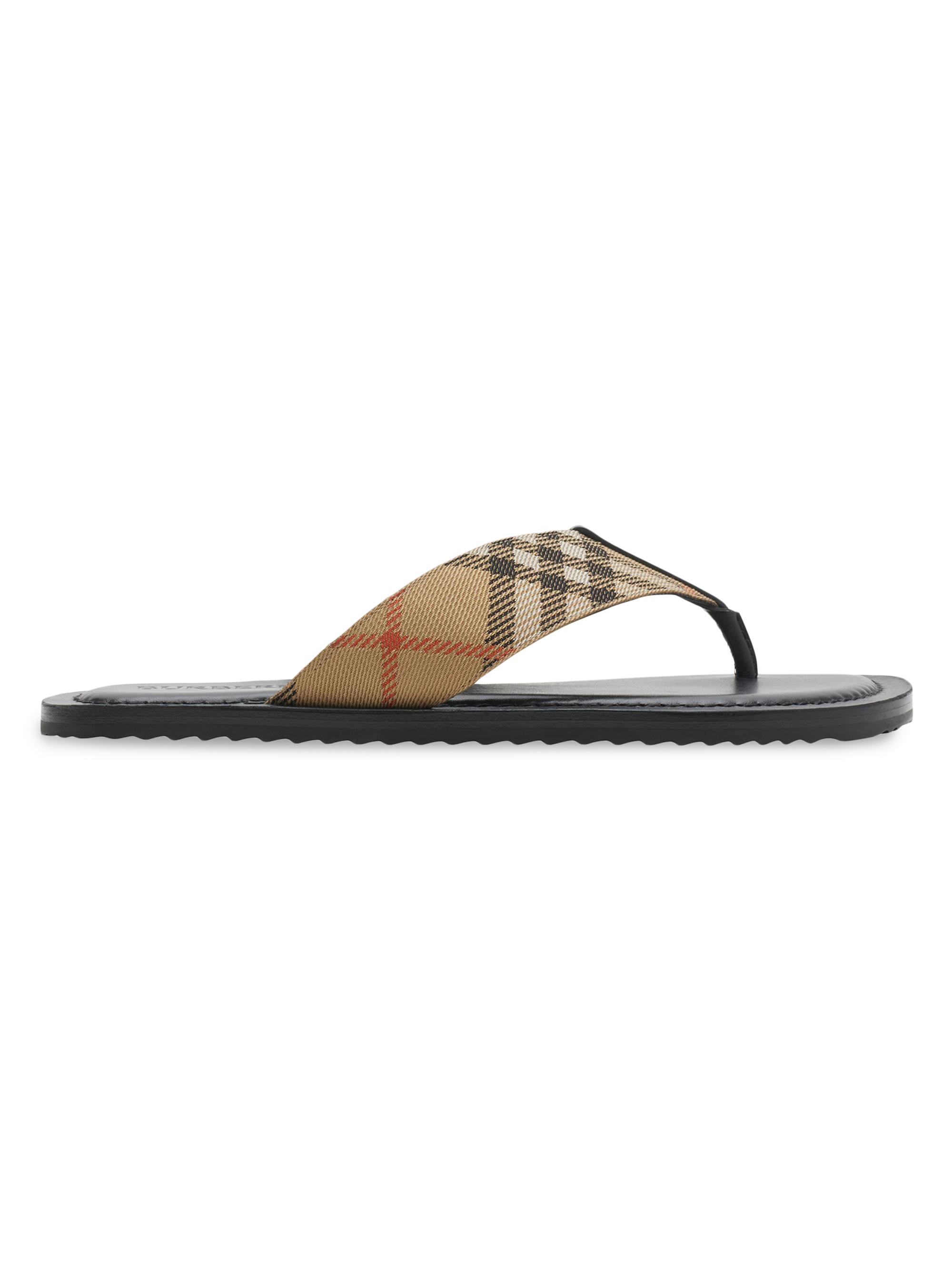 Burberry Check Pavilion Sandals | Saks Fifth Avenue