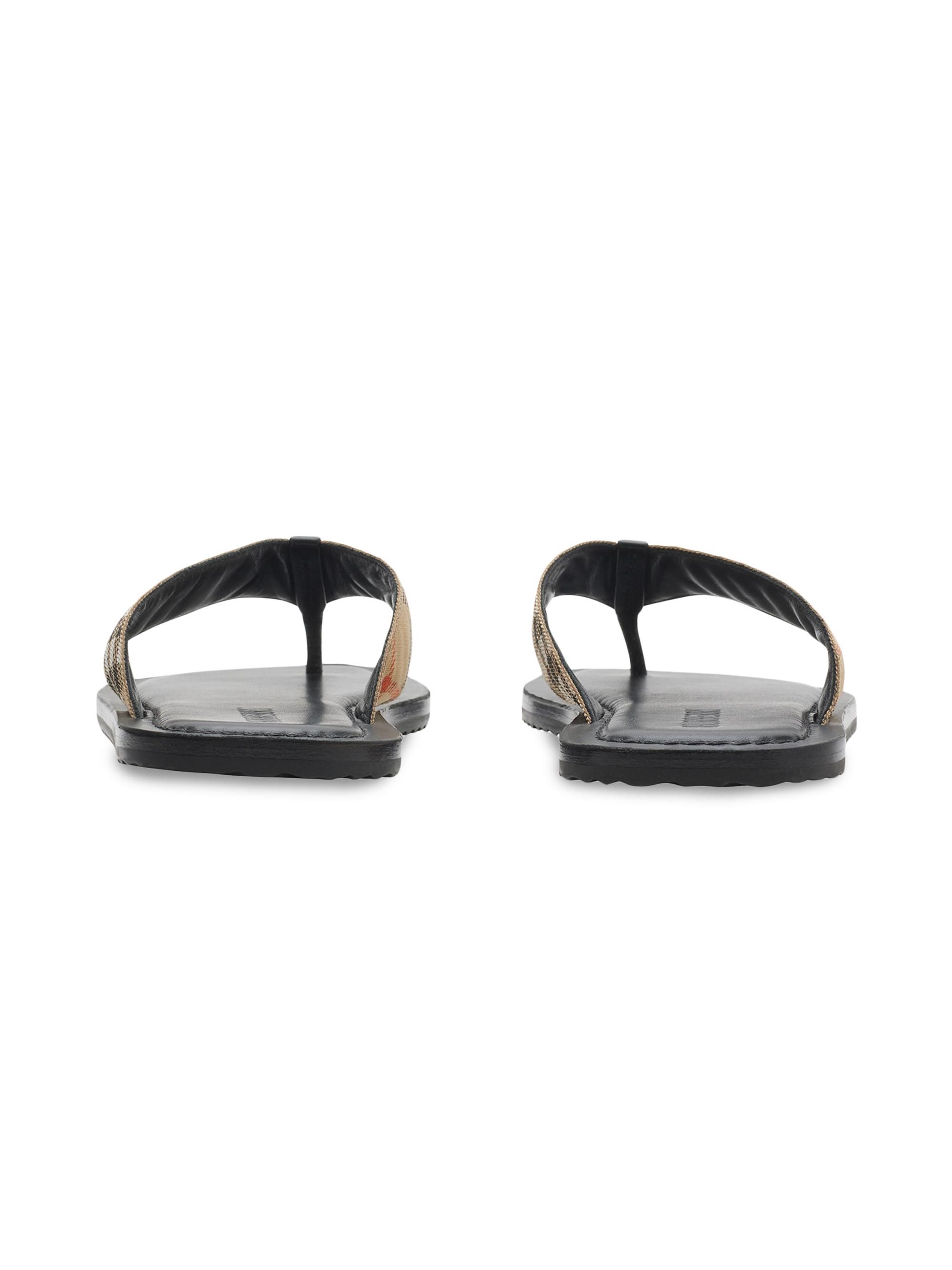 Burberry Check Pavilion Sandals | Saks Fifth Avenue